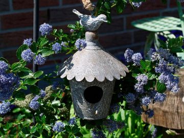 Ambiente Haus Vogelhaus, zum hängen aus Metall - rund Outdoor geeignet