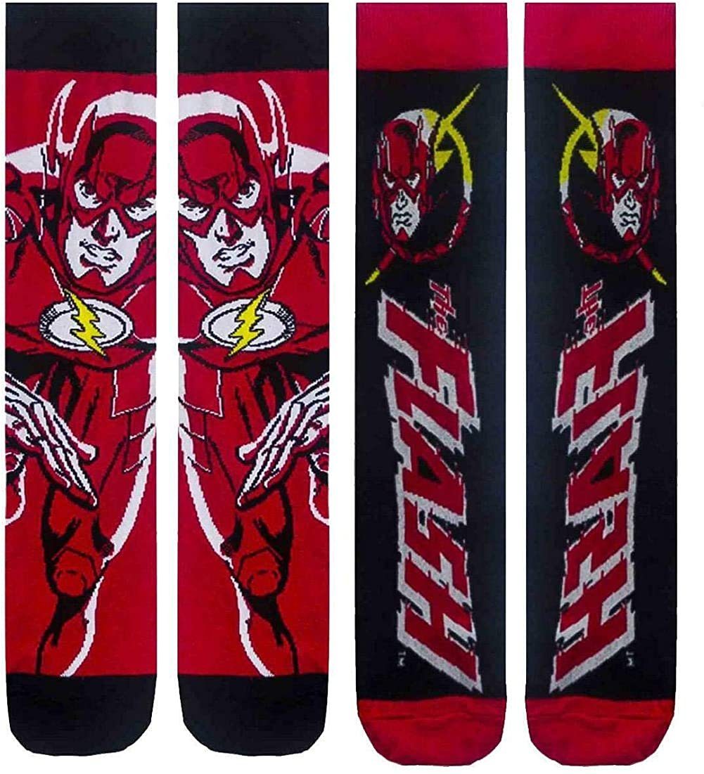 Flash Freizeitsocken THE FLASH Herren Blitz, Doppelpack Herren Jugendliche Socken Set 2 Paar Größe 41-45