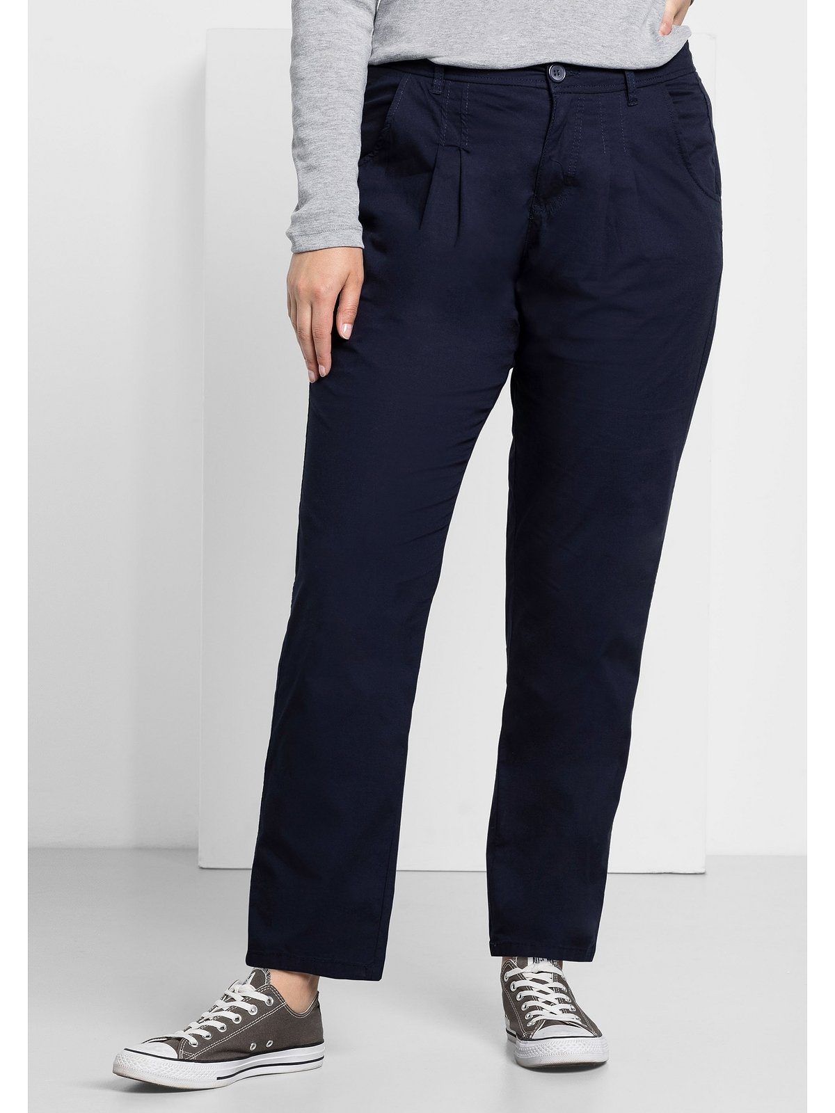 Sheego Chinohose Große Größen in Stretch-Qualität