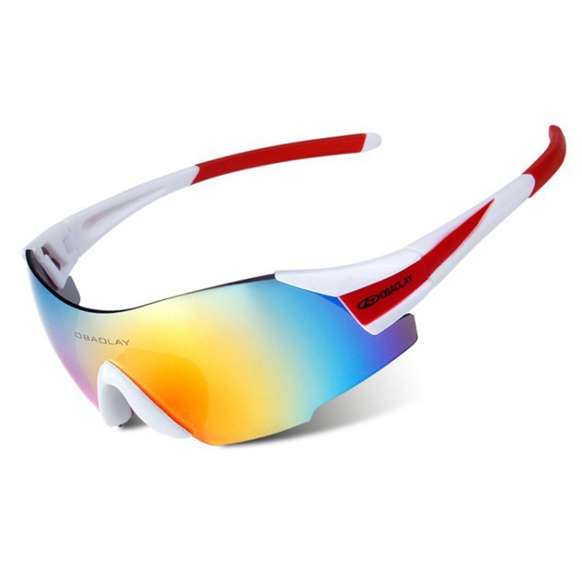 LeiGo Fahrradbrille Radsportbrille, Fahrradbrille, Fahrradbrille, Mountainbike-Brille, Outdoor-Sport Lauf-Sonnenbrille, randlose Sonnenbrille, UV-Schutz