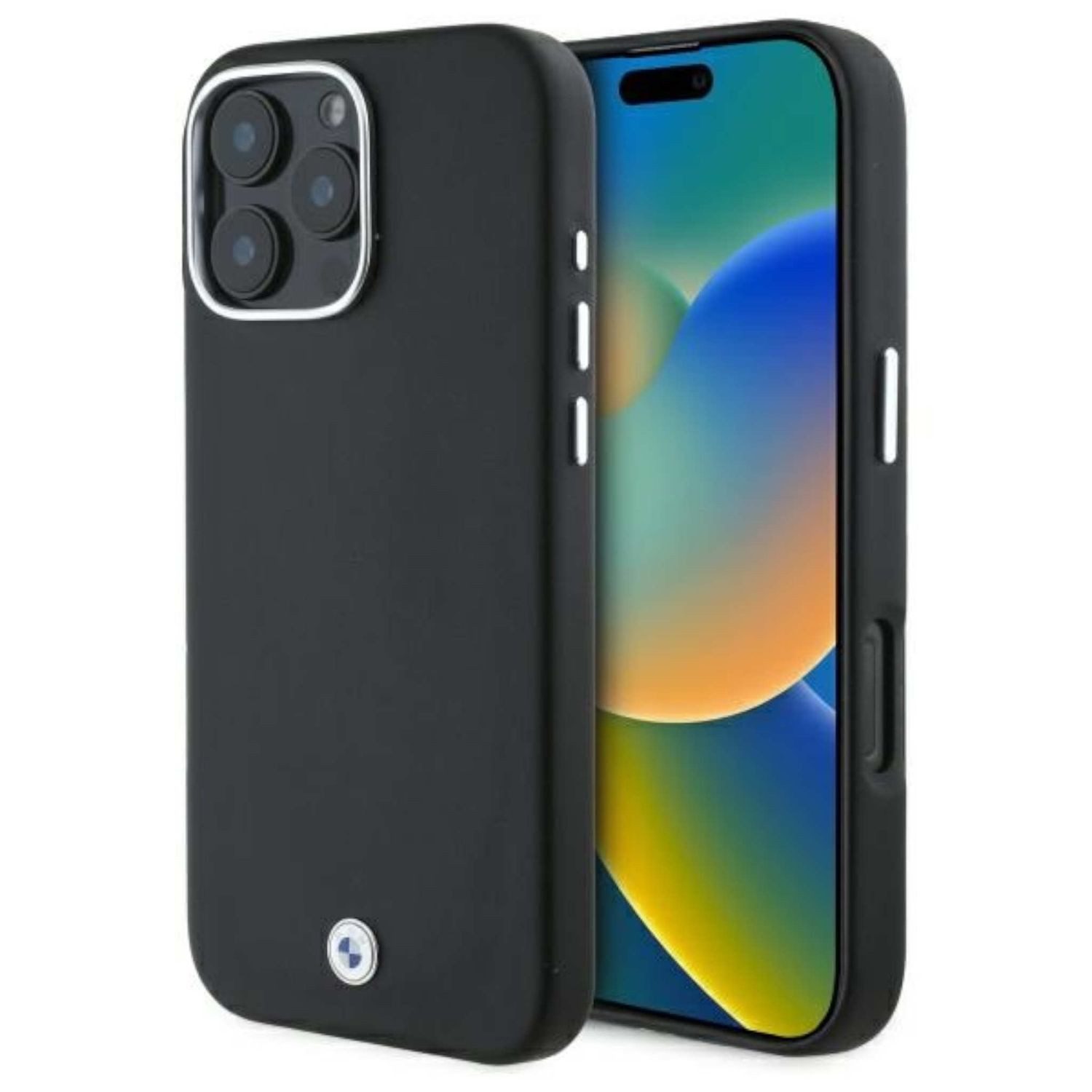 BMW Smartphone-Hülle BMW Apple iPhone 16 Pro Max Hardcase Sign Full Wrapped Metal MagSafe