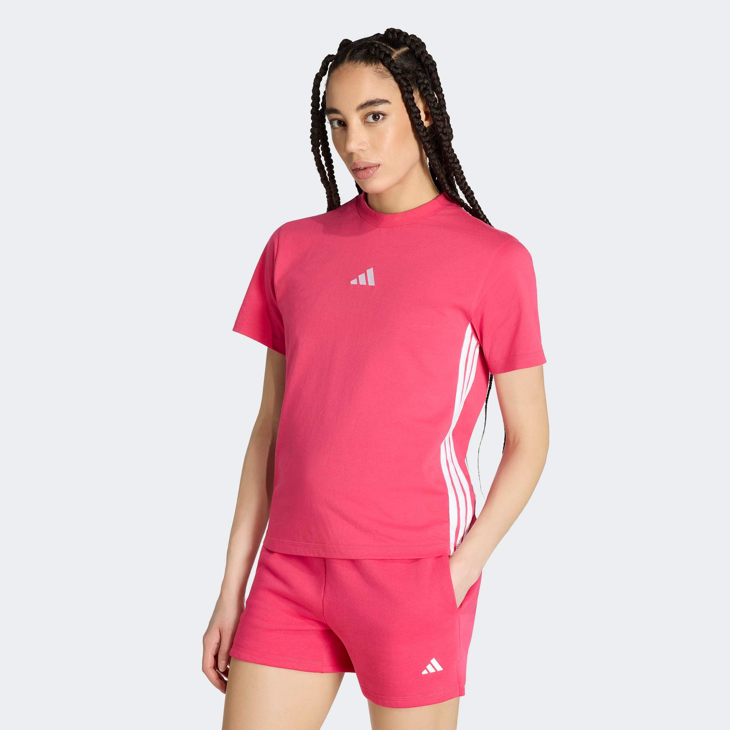 adidas Sportswear T-Shirt W 3S SJ T sportlicher Stil, mit Rundhalsausschnitt, ohne Verschluss