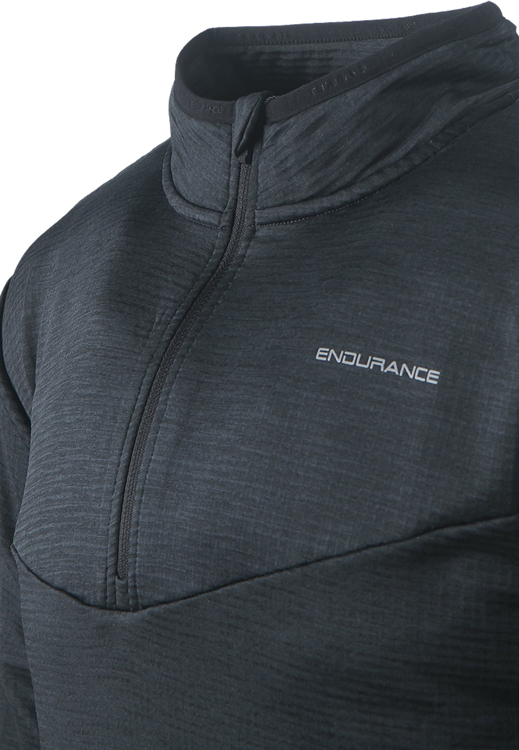 (1-tlg) LEDGER sportlichen Funktionen Langarmshirt schwarz mit ENDURANCE