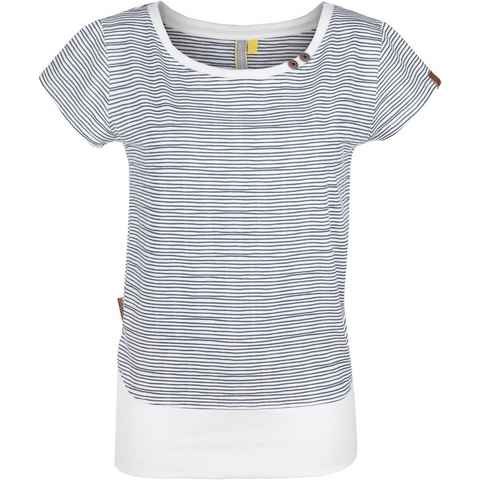 Alife & Kickin T-Shirt maritimes Shirt mit breitem Bündchen