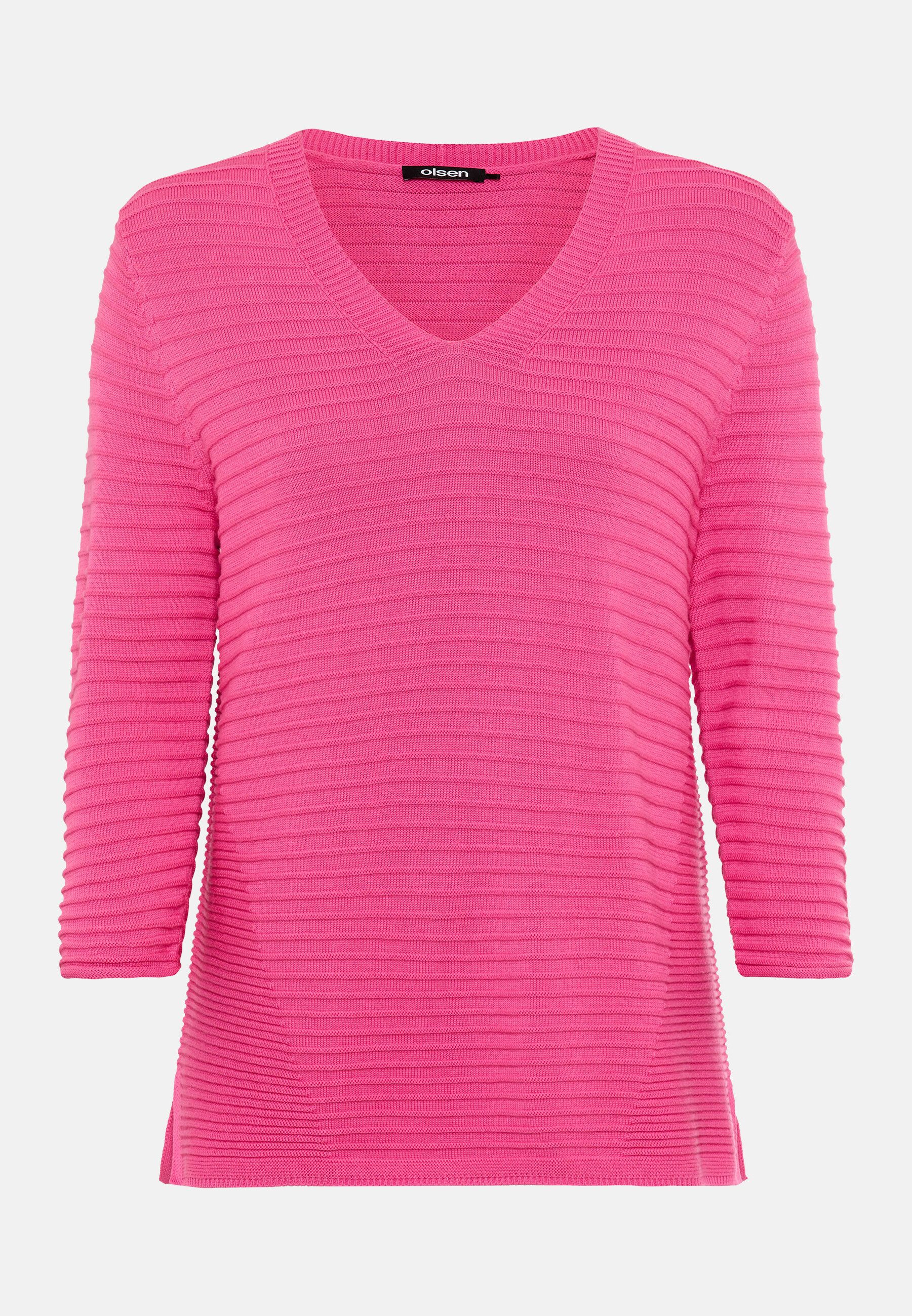 Strickpullover Pullover mit V-Ausschnitt