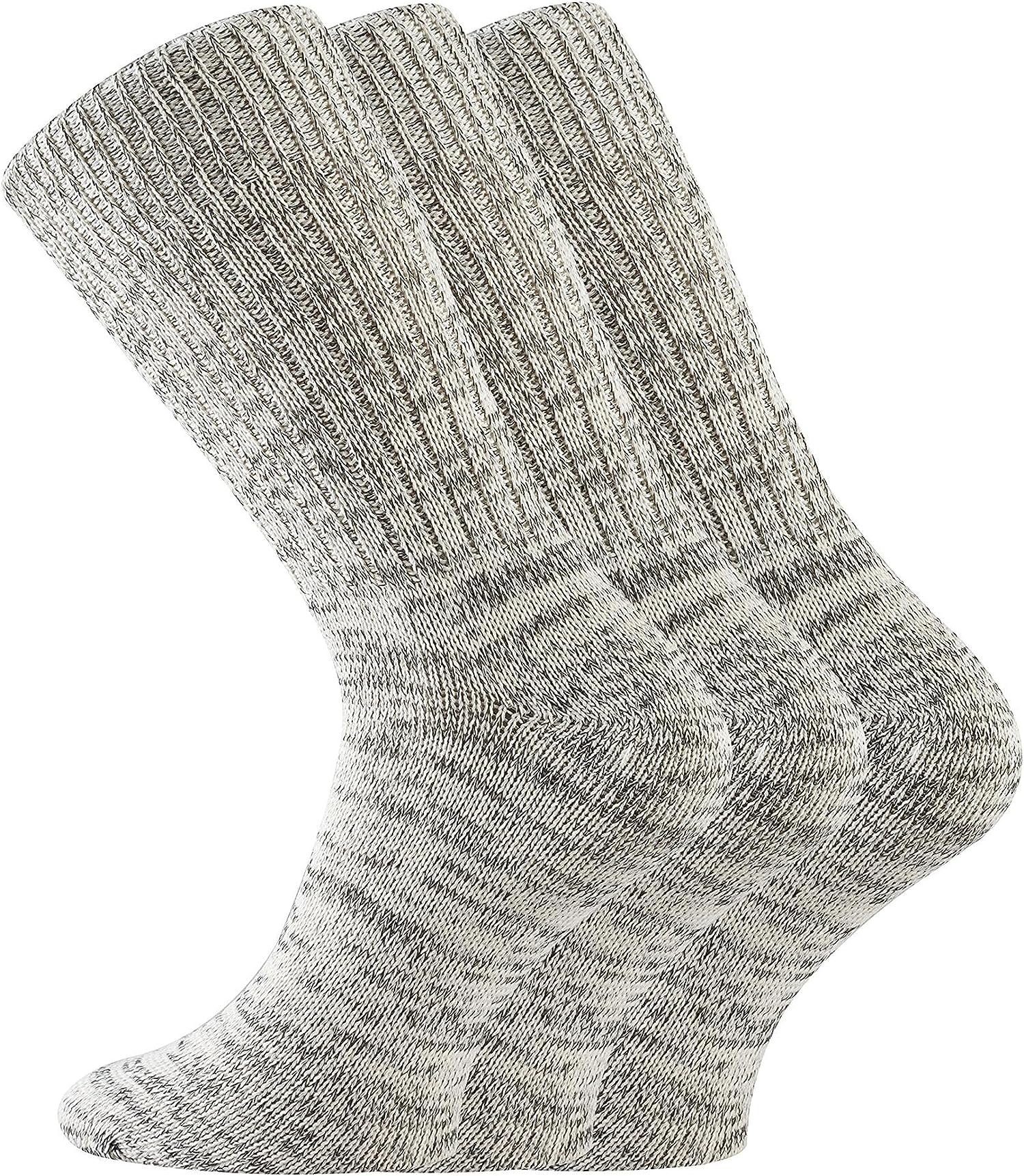 TippTexx 24 Socken 6 Paar Original-Jeanssocken (Jeans-Socken) für Damen und Herren Natur-Jeans-meliert