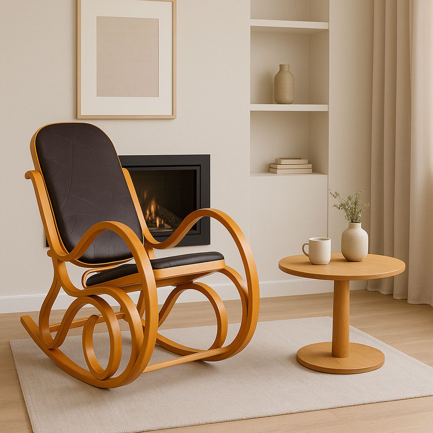 MCW Schaukelstuhl Gallarate, Retro-Design, Stabiles Gestell, günstig online kaufen