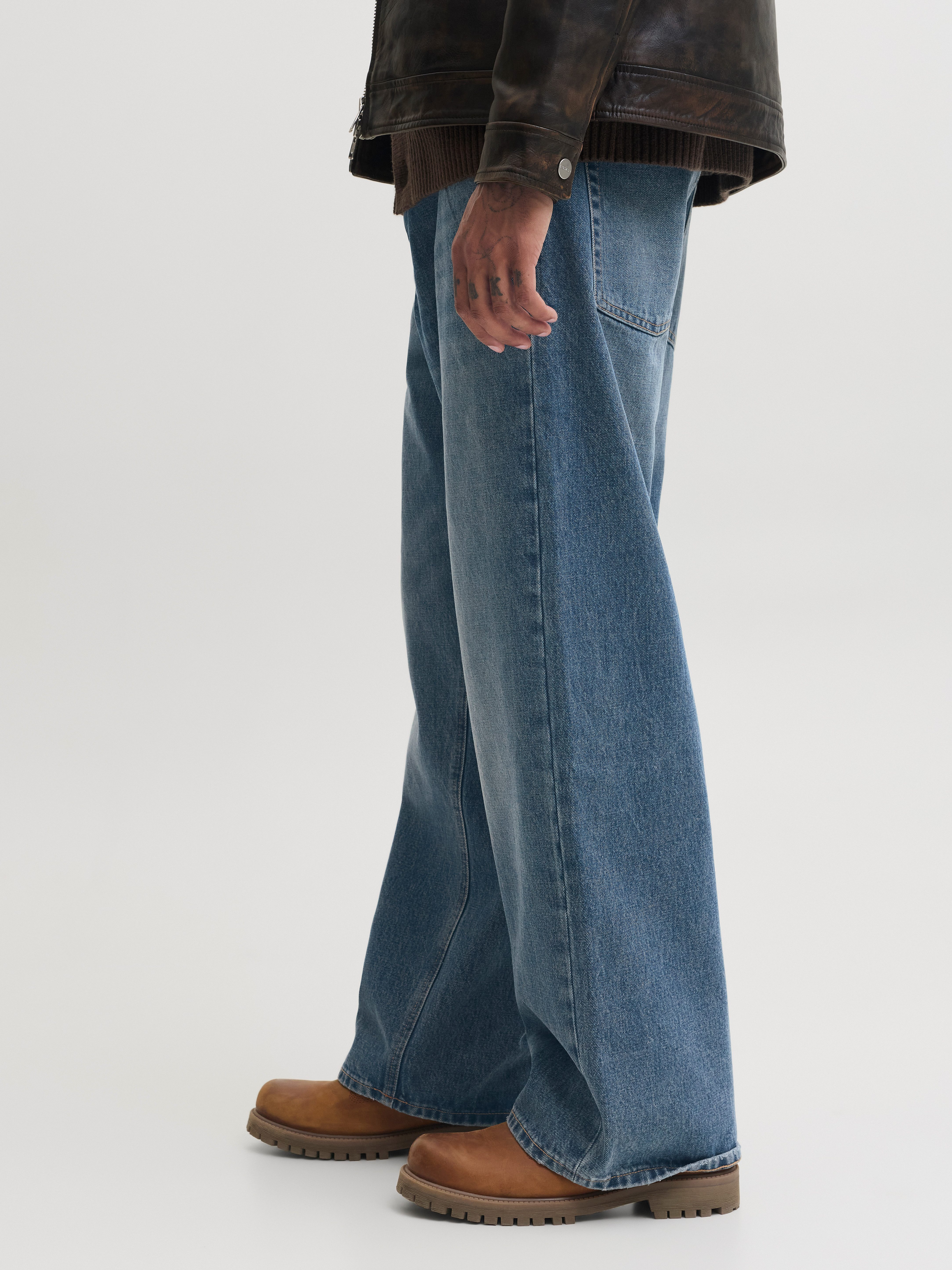 Jack & Jones Bootcut-Jeans JJIDAVE JJCLASSIC Baumwolle, bootcut fit