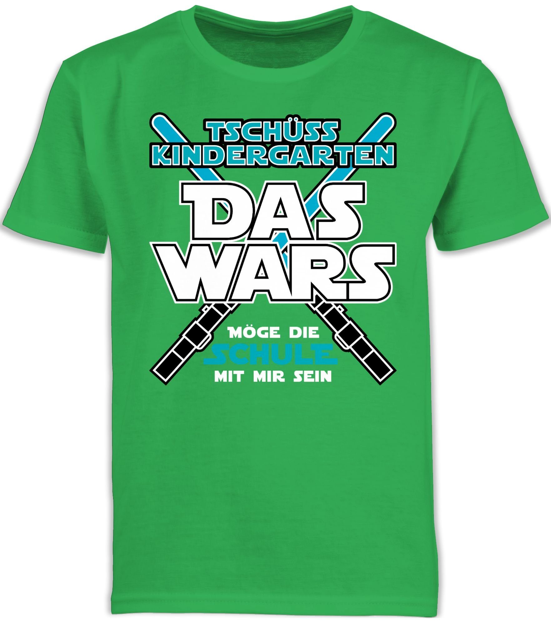 Shirtracer TShirt »Das Wars Kindergarten Blau Einschulung und Schulanfang Schulanfang