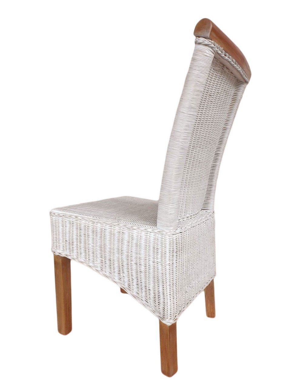 Esszimmer-Stuhl Perth weiß weiß, Sitzmöbel soma Sessel Stuhl Sitzkissen Sitzplatz Rattanstuhl Sessel Soma Leinen