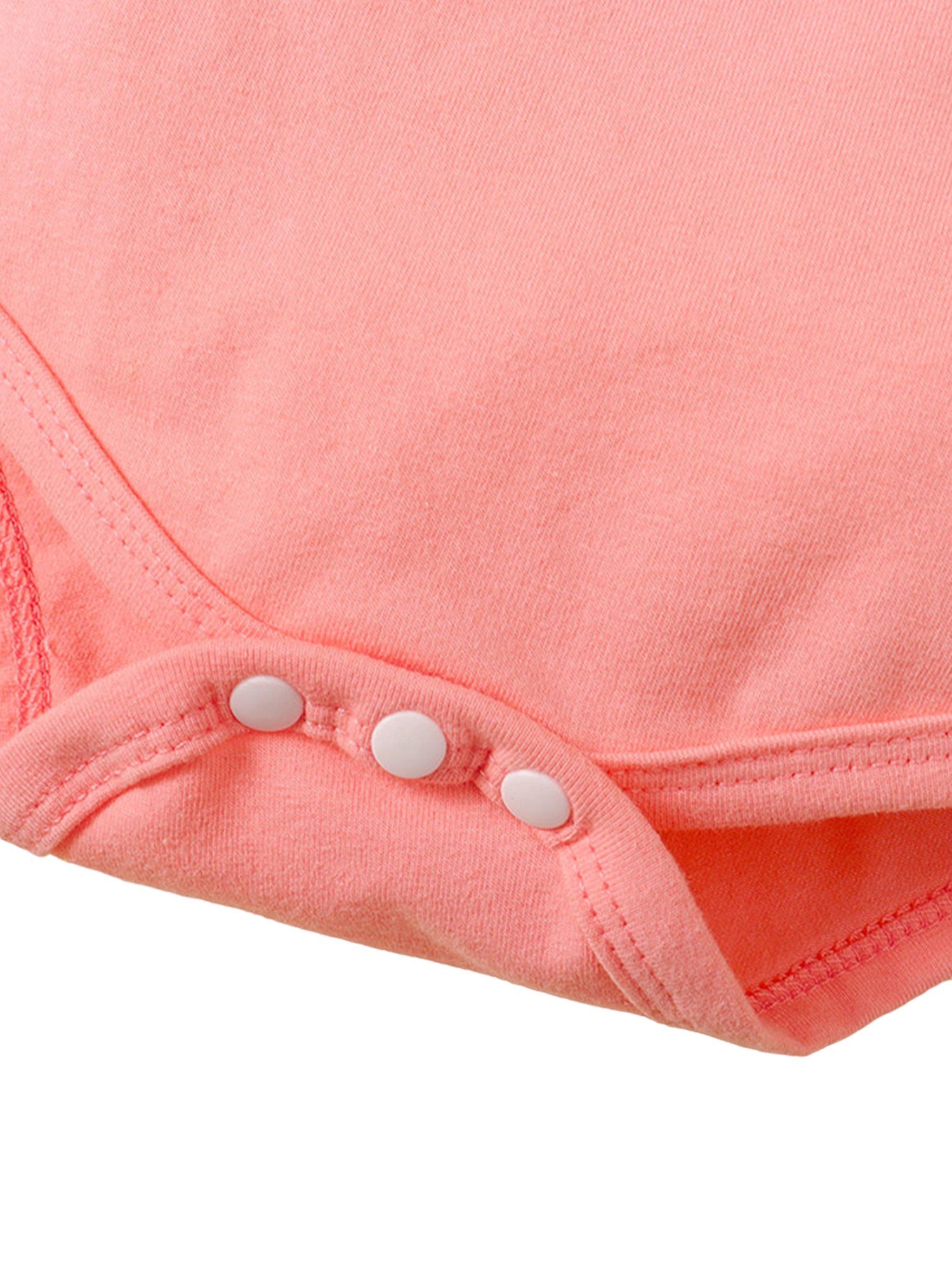 LAPA Body & Shorts Anzug Baby Dreiteiliger für Mädchen Häschen-Druck mit