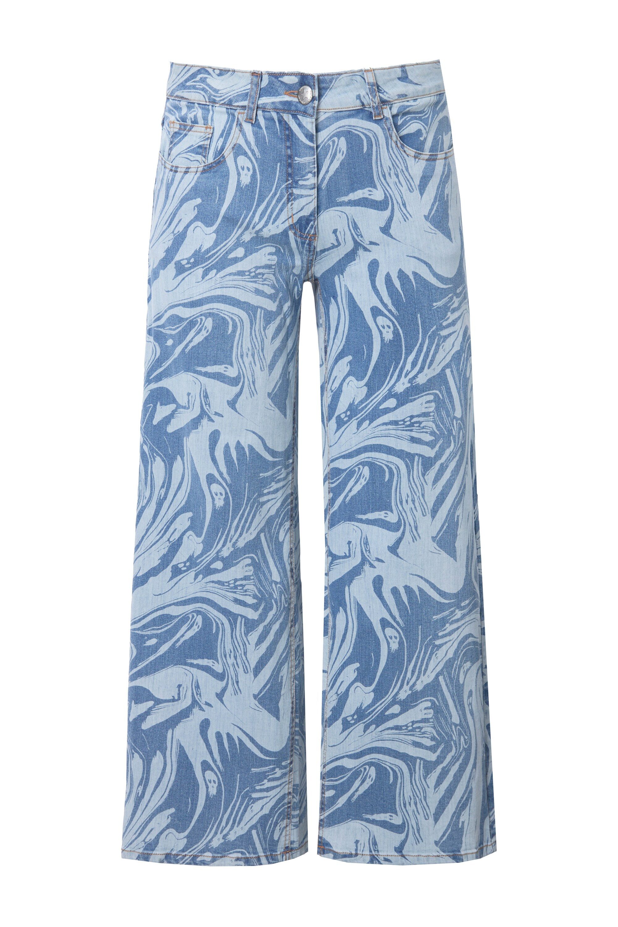 Angel of Style Regular-fit-Jeans Jeans Wide Legs Laserprint 5-Pocket günstig online kaufen