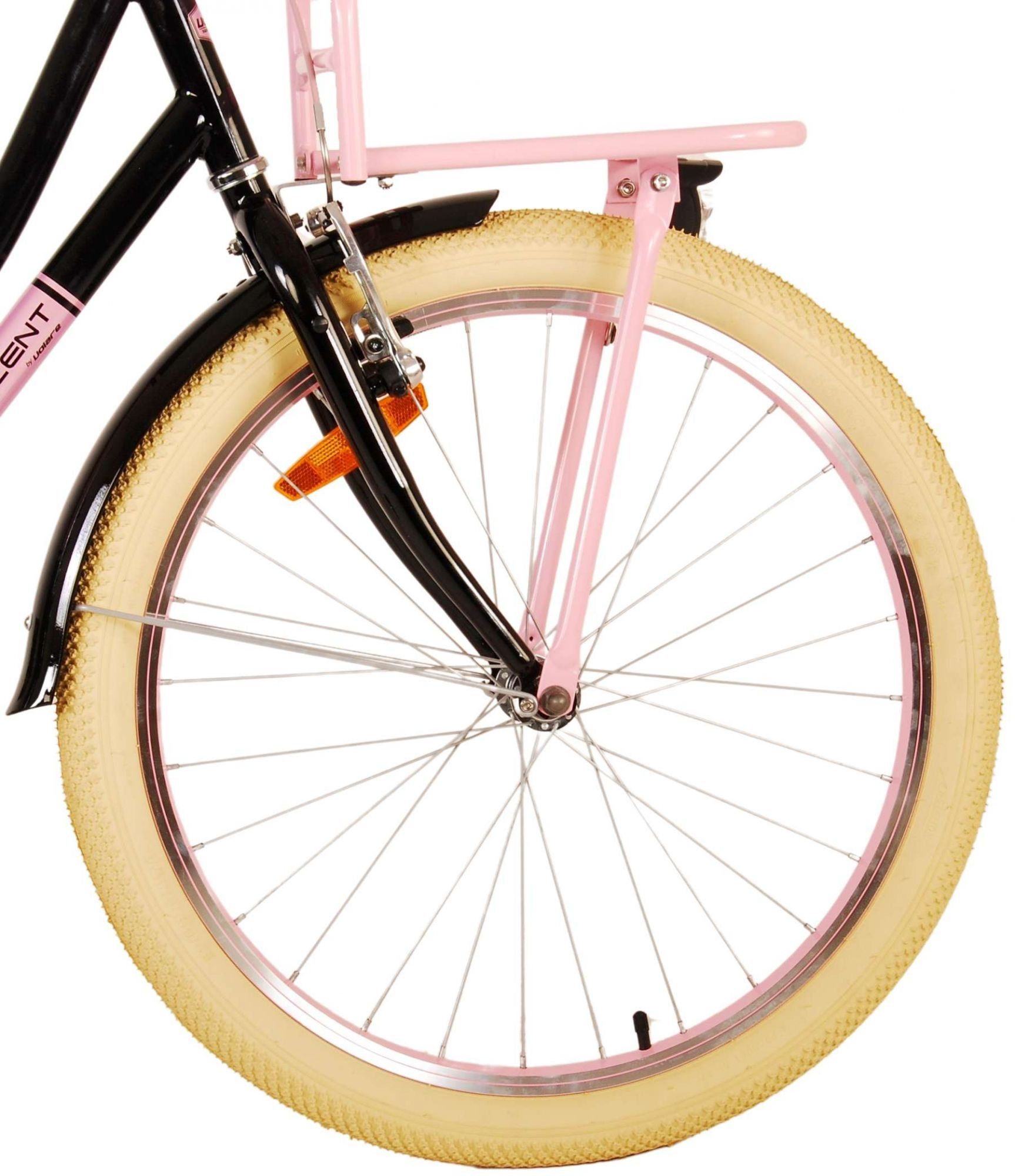 Volare Kinderfahrrad Excellent - Mädchen - 24, 26 Zoll - 3 Gänge - Weiß,Rosa,Grün,Schwarz, Microshift, bis 115 kg, 85% zusammengebaut, 8 - 12 Jahre, Kleidergröße: 140 - 152