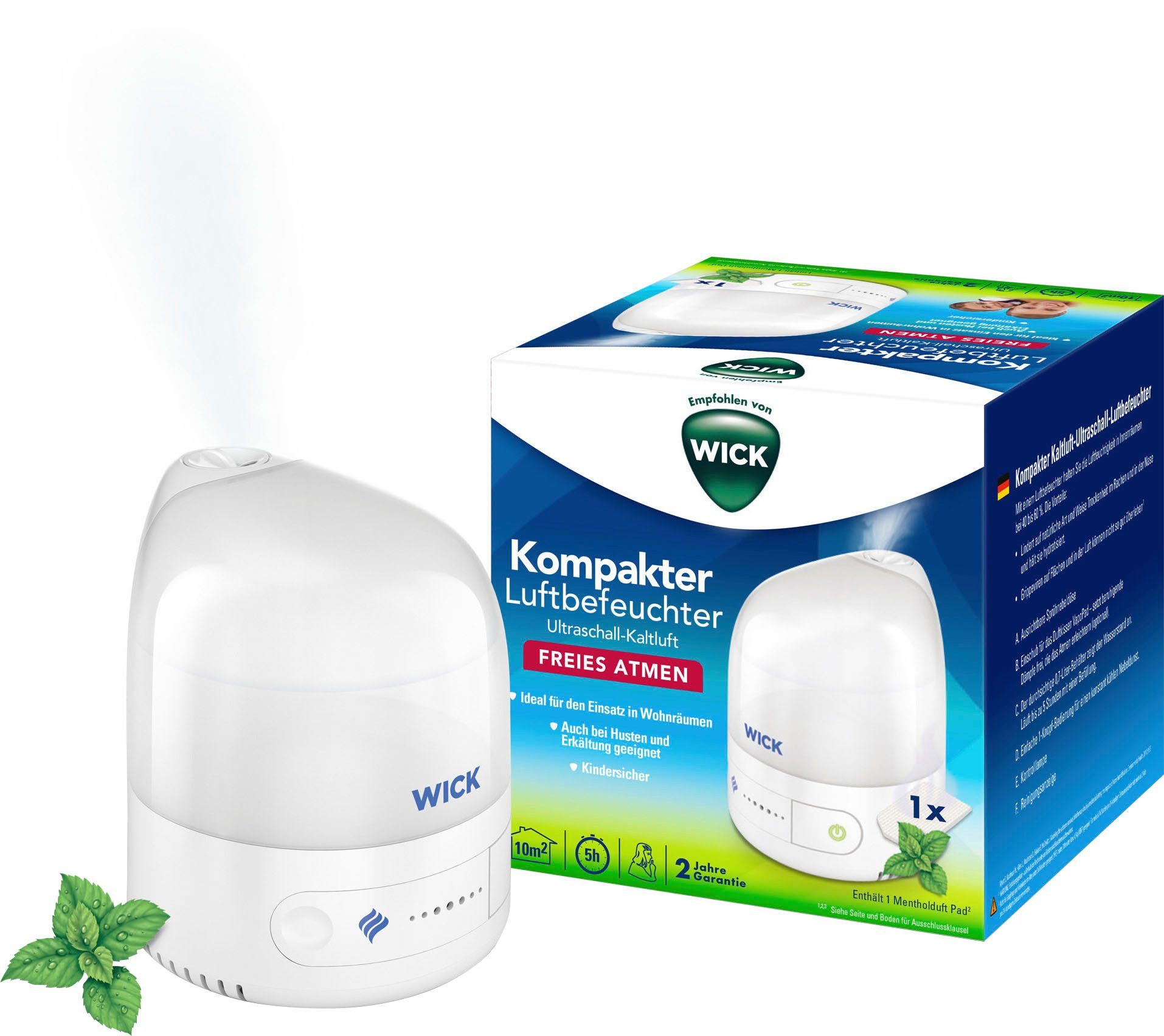 WICK Luftbefeuchter Persönlicher Kaltluft-Ultraschall-Luftbefeuchter - WUL5 günstig online kaufen
