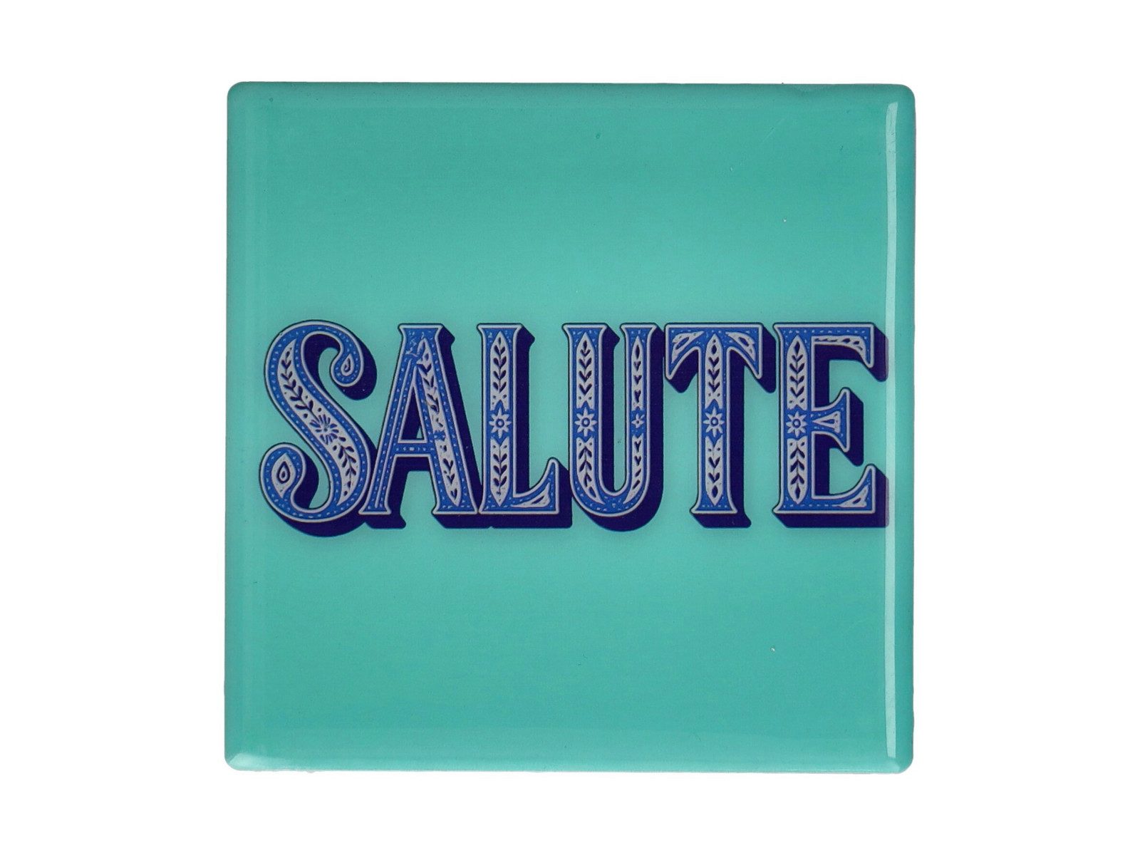 Giftcompany Platzset Love Tiles Untersetzer Salute türkis 11x11cm