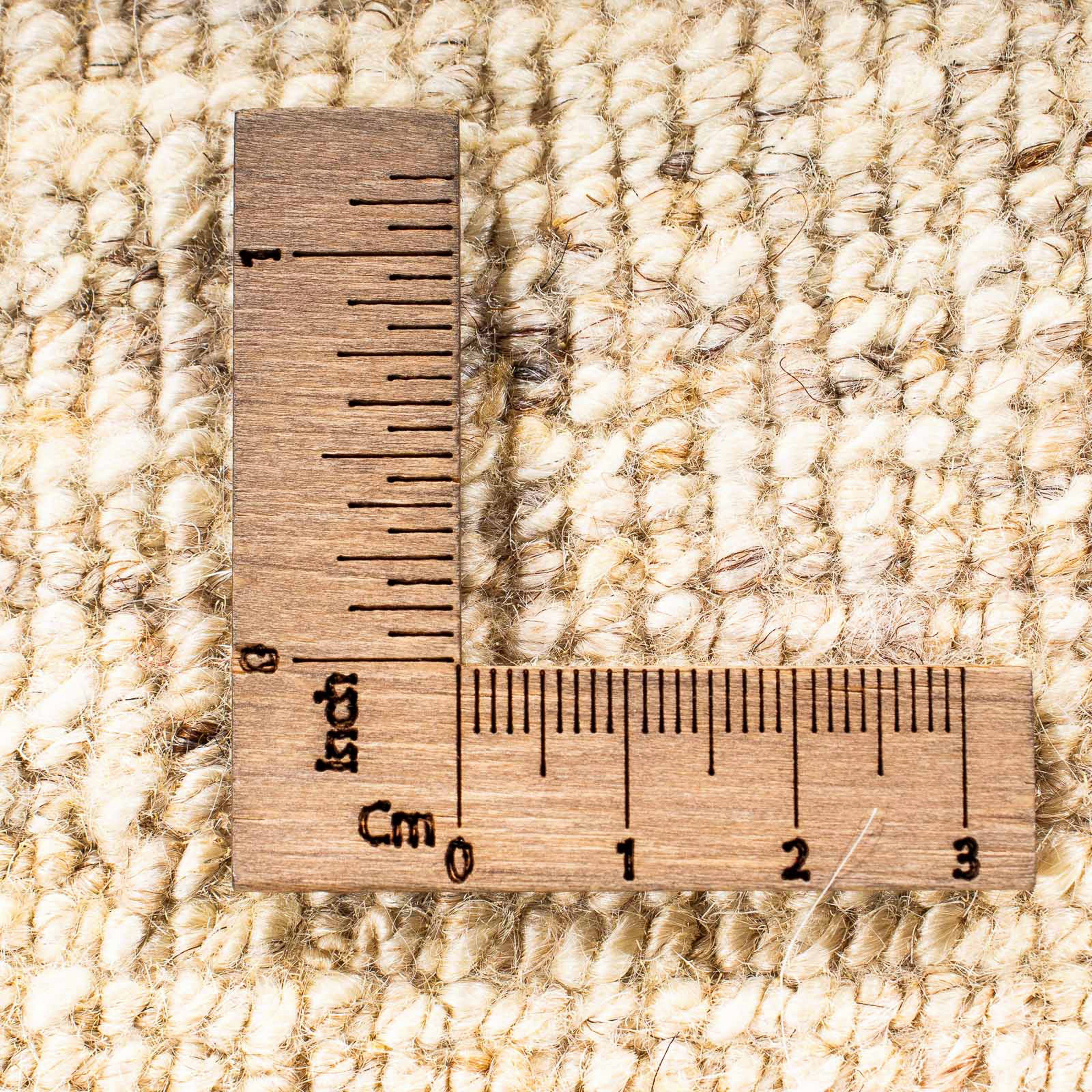 Wollteppich Gabbeh - - Handgeknüpft, - Loribaft 12 60 morgenland, beige, Höhe: Wohnzimmer, Zertifikat Einzelstück mit x rechteckig, cm Perser mm, 40