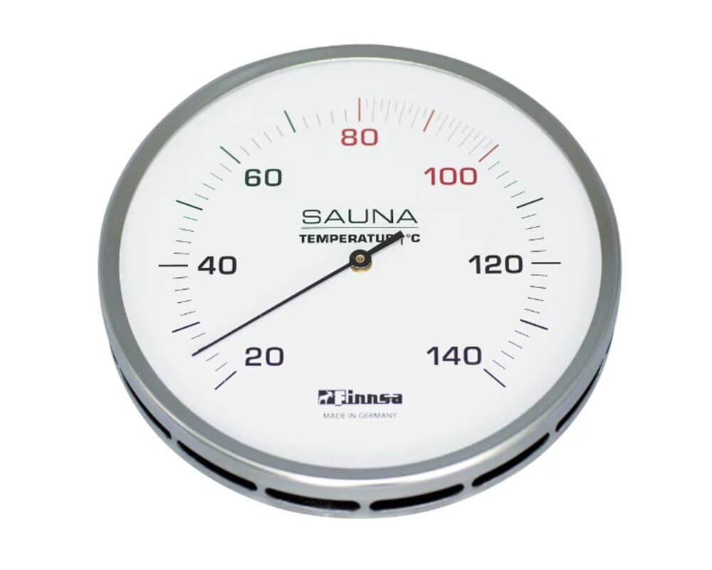 Finnsa® GmbH Infrarot-Thermometer Sauna-Thermometer 130 mm Messbereich 20 - 140° C