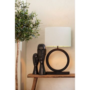 Light & Living Lampenschirm Lampenschirm oval Saverna - Eiweiß - 45x21x32cm