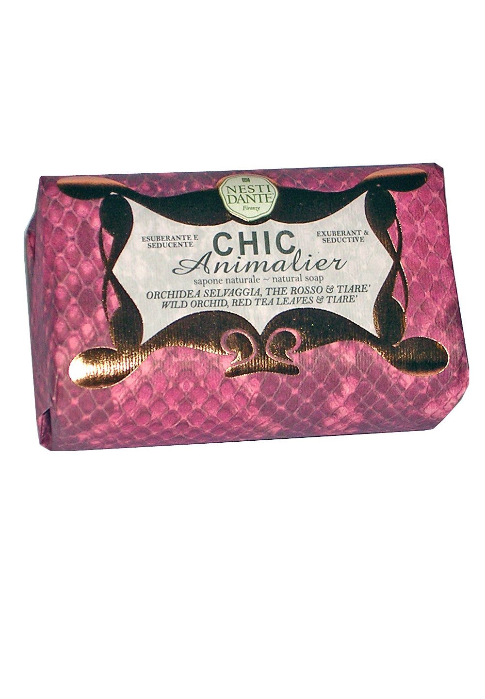 Nesti Dante Handseife Chic Animalier Red 250 g, 1-tlg., Hand -und Körperseife mit feinem Duft 250 g