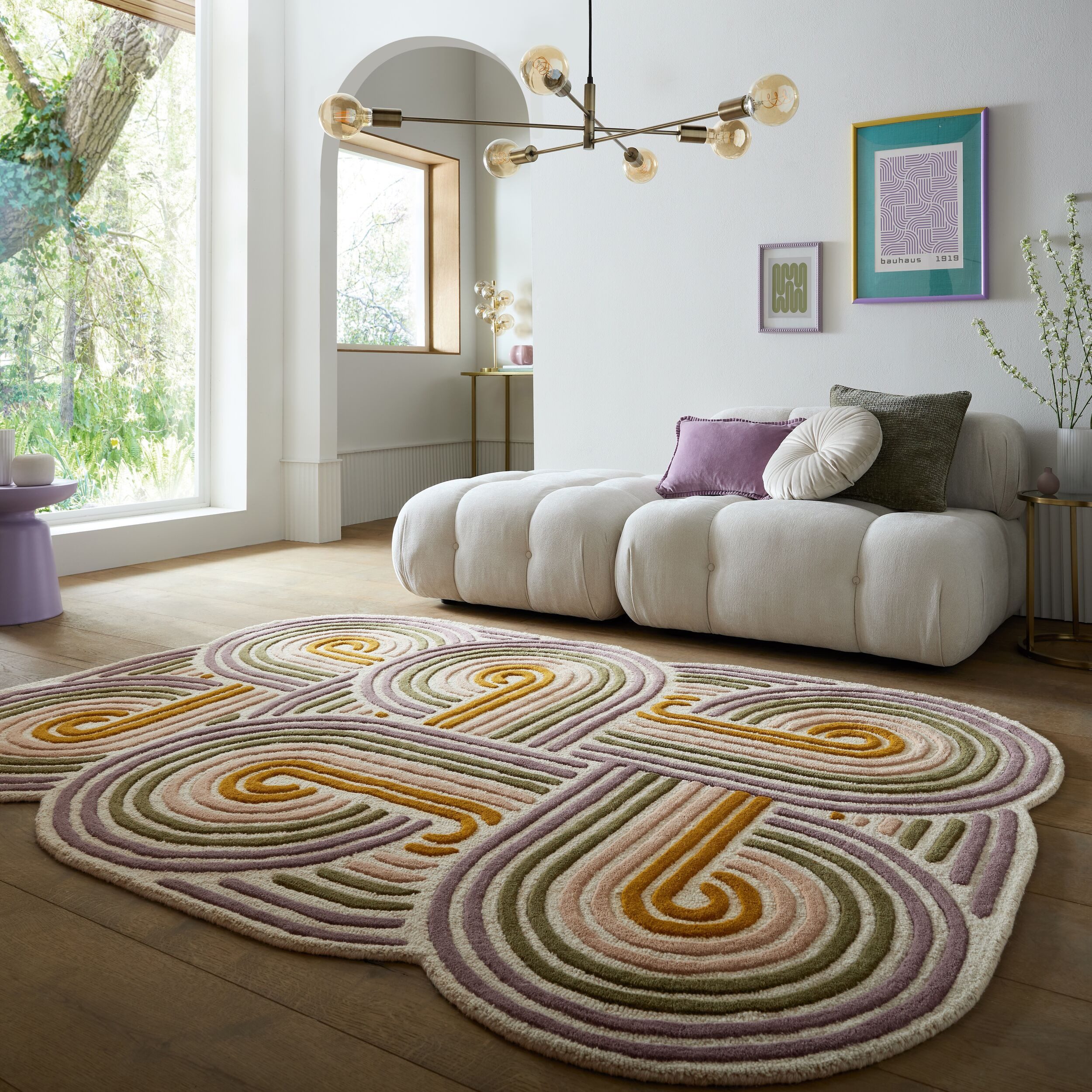 FLAIR RUGS Teppich SPIRAL SHAPED WOOL, rechteckig, Höhe: 6 mm