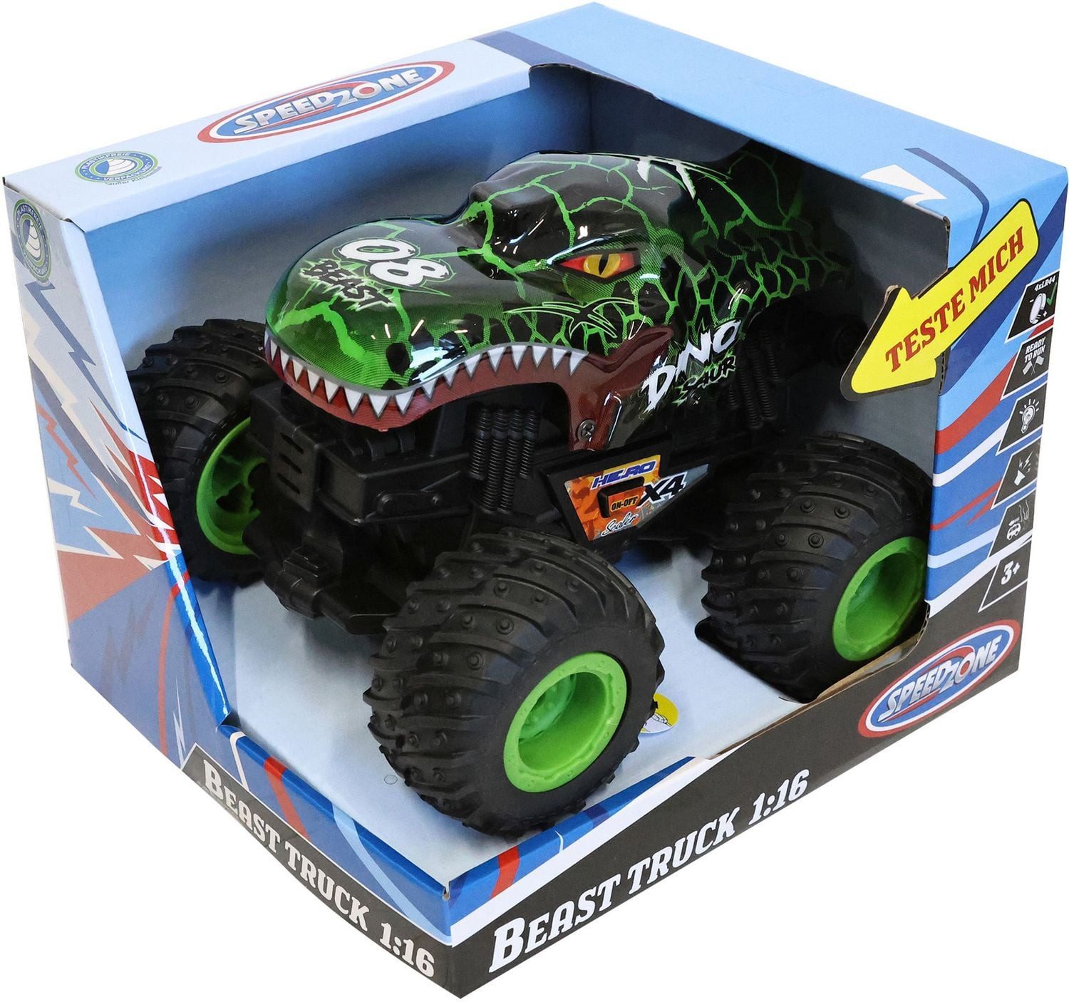 Spiel Speedzone D/C Beast Truck, Licht & Sound, Friktion