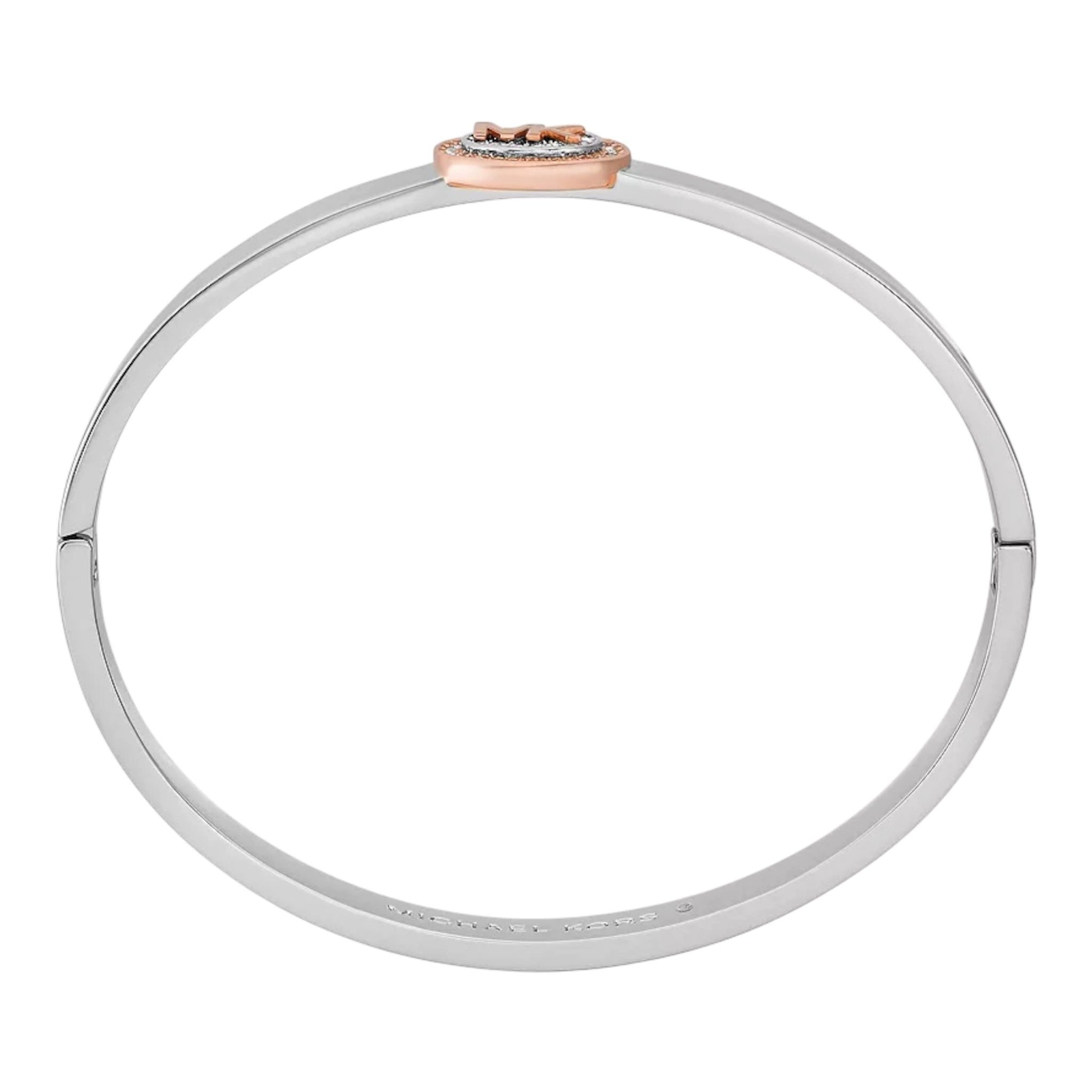 MICHAEL KORS Charm-Armband Michael Kors Armreif MK Zeichen Metall Zweifarbig