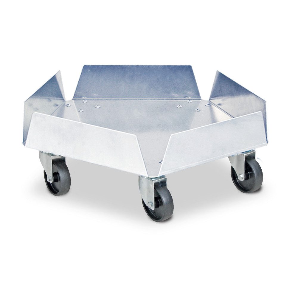 Transportroller Transportroller für Kunststofftonnen bis 100 Liter, Edelstahl