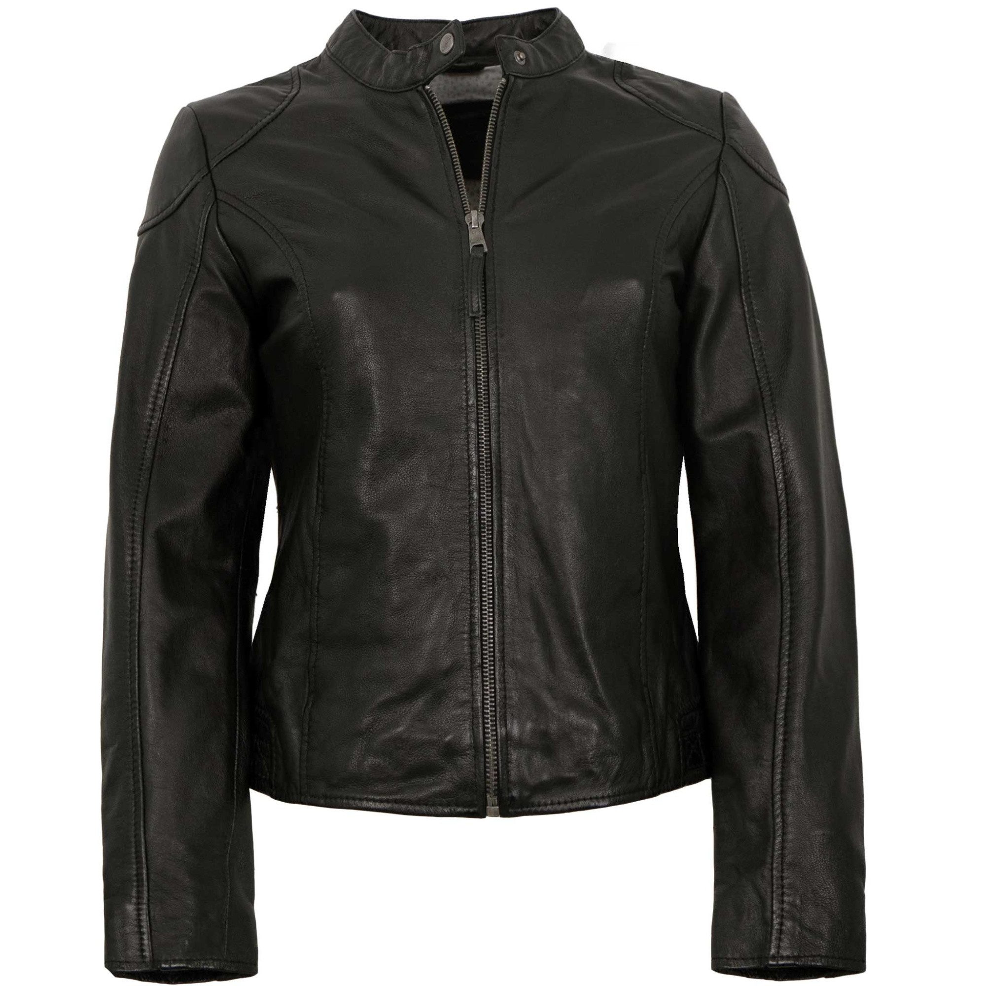 Mauritius Lederjacke MWMaithe Mauritius - Damen Lederjacke Lammnappa schwarz