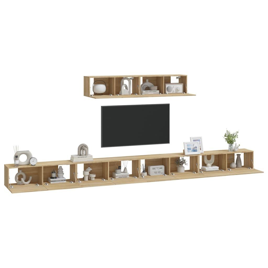 furnicato Sonoma-Eiche TV-Schrank 6-tlg. TV-Schrank-Set Holzwerkstoff