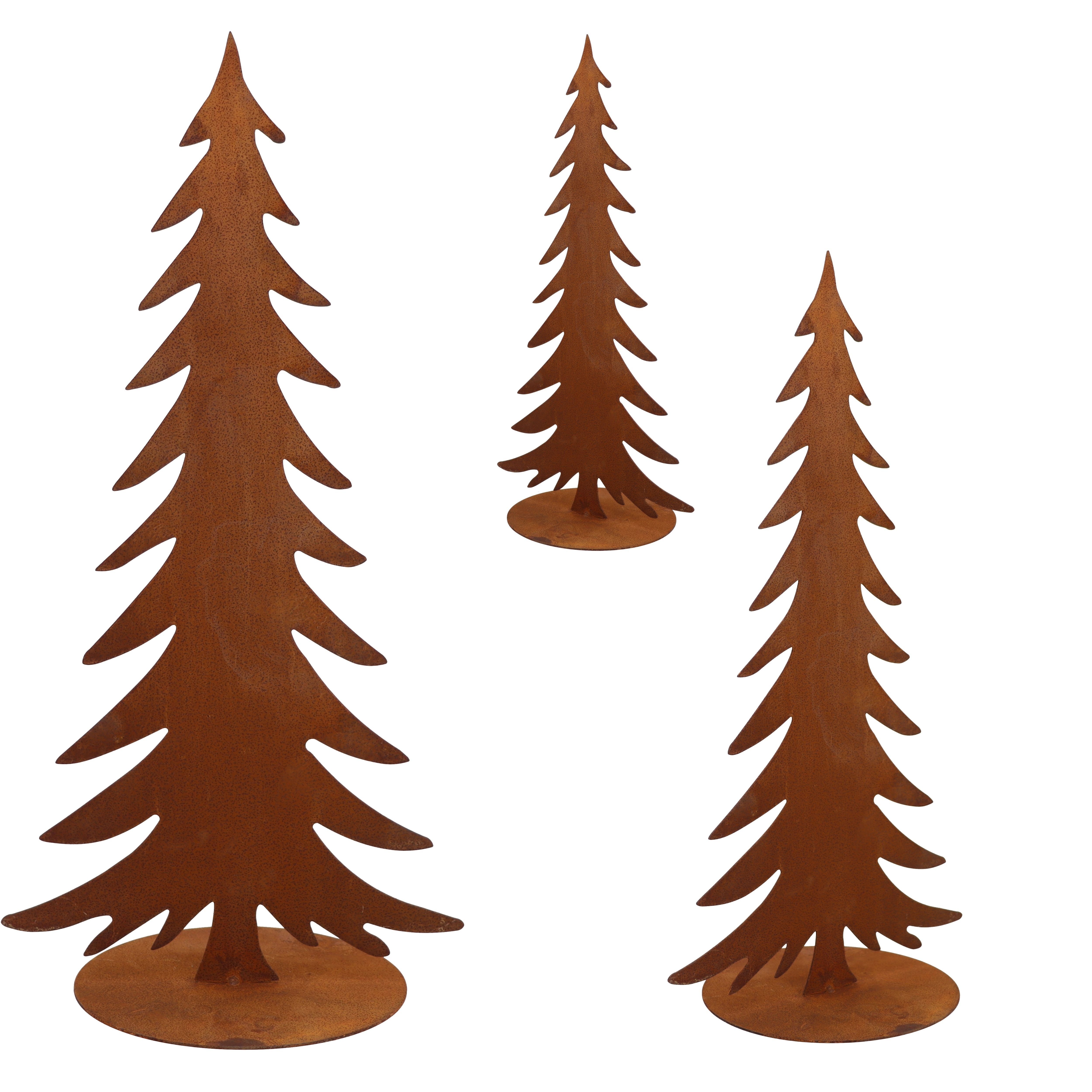 Rostikal Weihnachtsfigur Weihnachten Deko Metall Weihnachtsdeko Tannenbaum (1 St), echter Rost – Bild 5 von 5