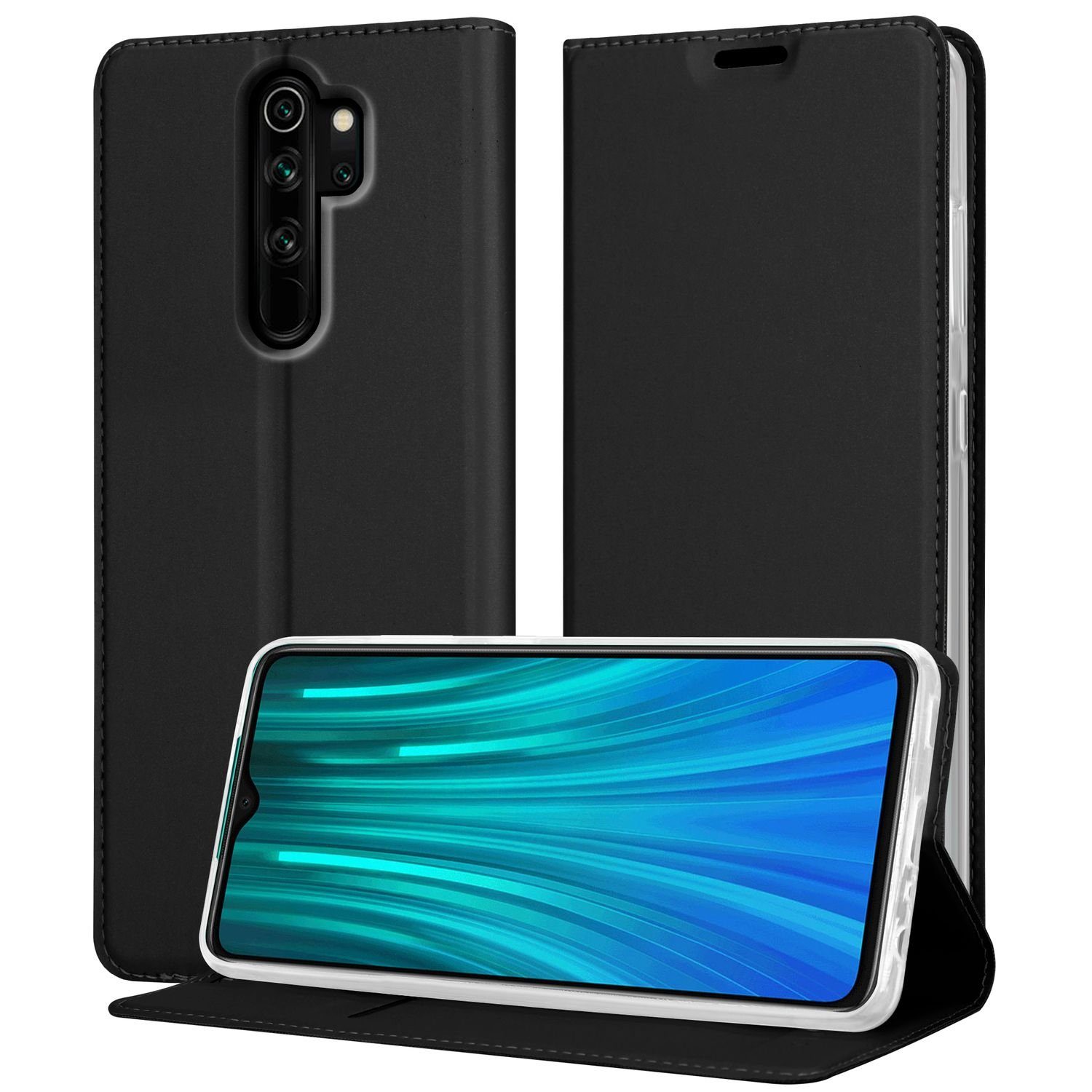 Cadorabo Handyhülle für Xiaomi RedMi NOTE 8 PRO Hülle Xiaomi RedMi NOTE 8 PRO, Schutzhülle Hülle mit Standfunktion, Magnetverschluss und Kartenfach