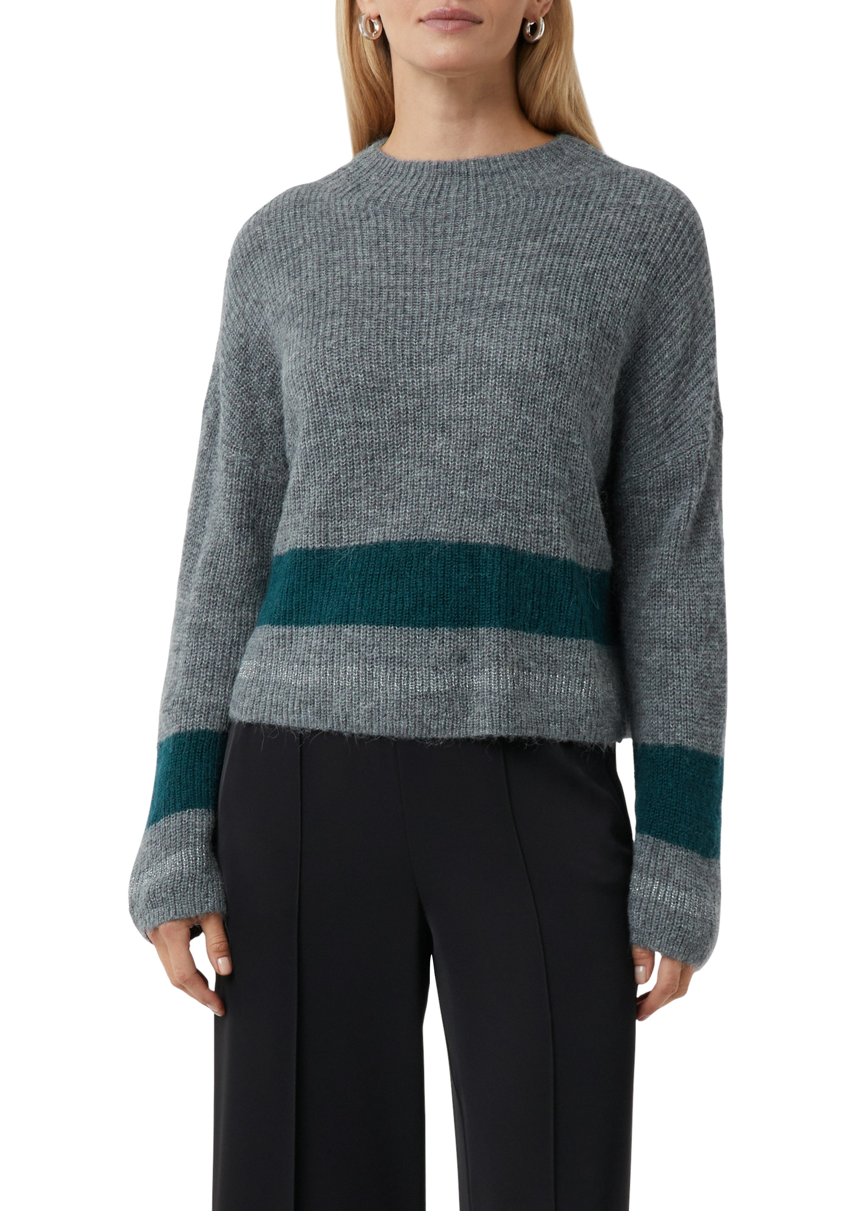 comma Вязаные свитера Unifarben mit Längstreifen