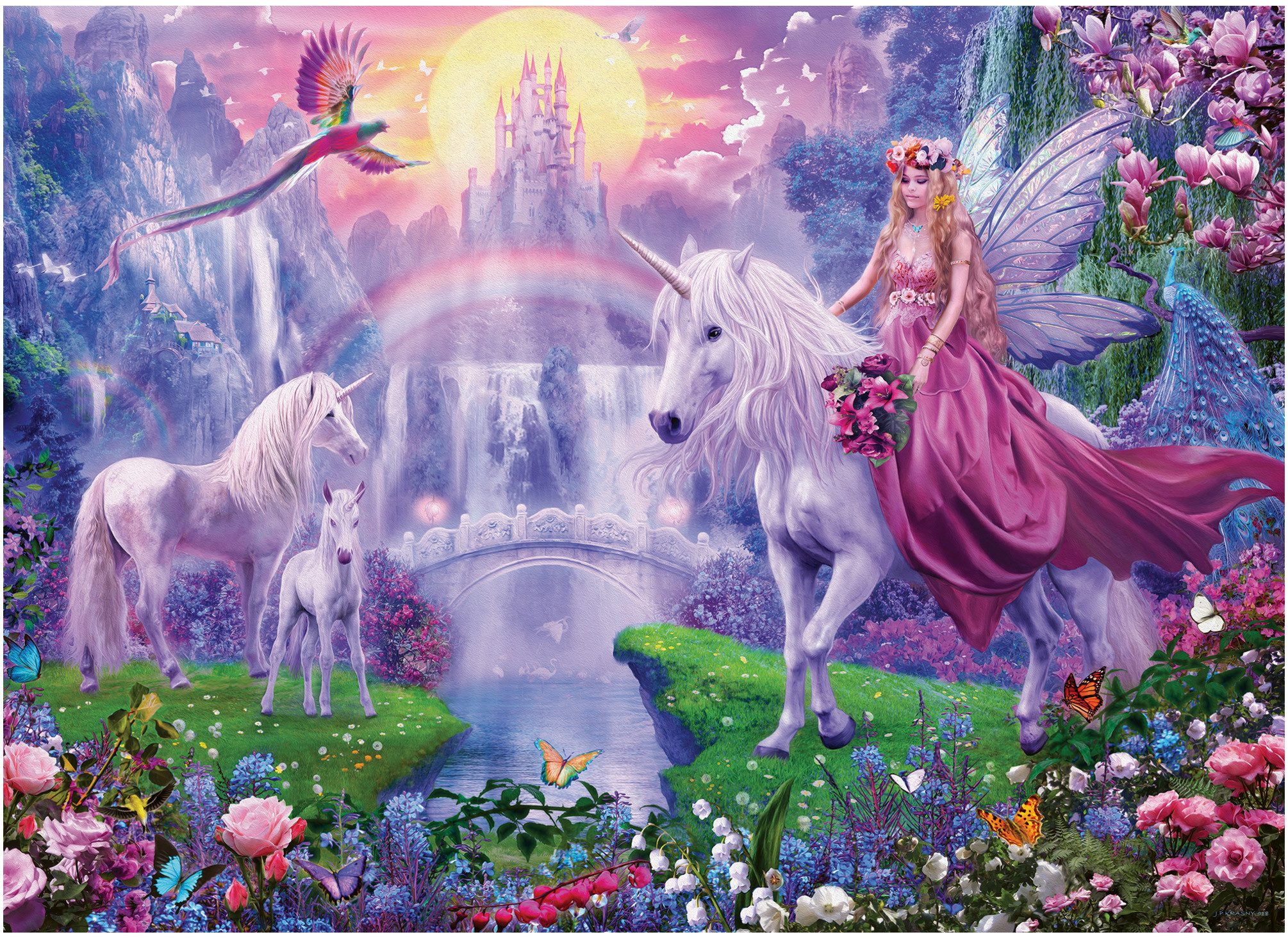 Ravensburger Puzzle Magische Einhörner, 400 Puzzleteile, Made in Europe