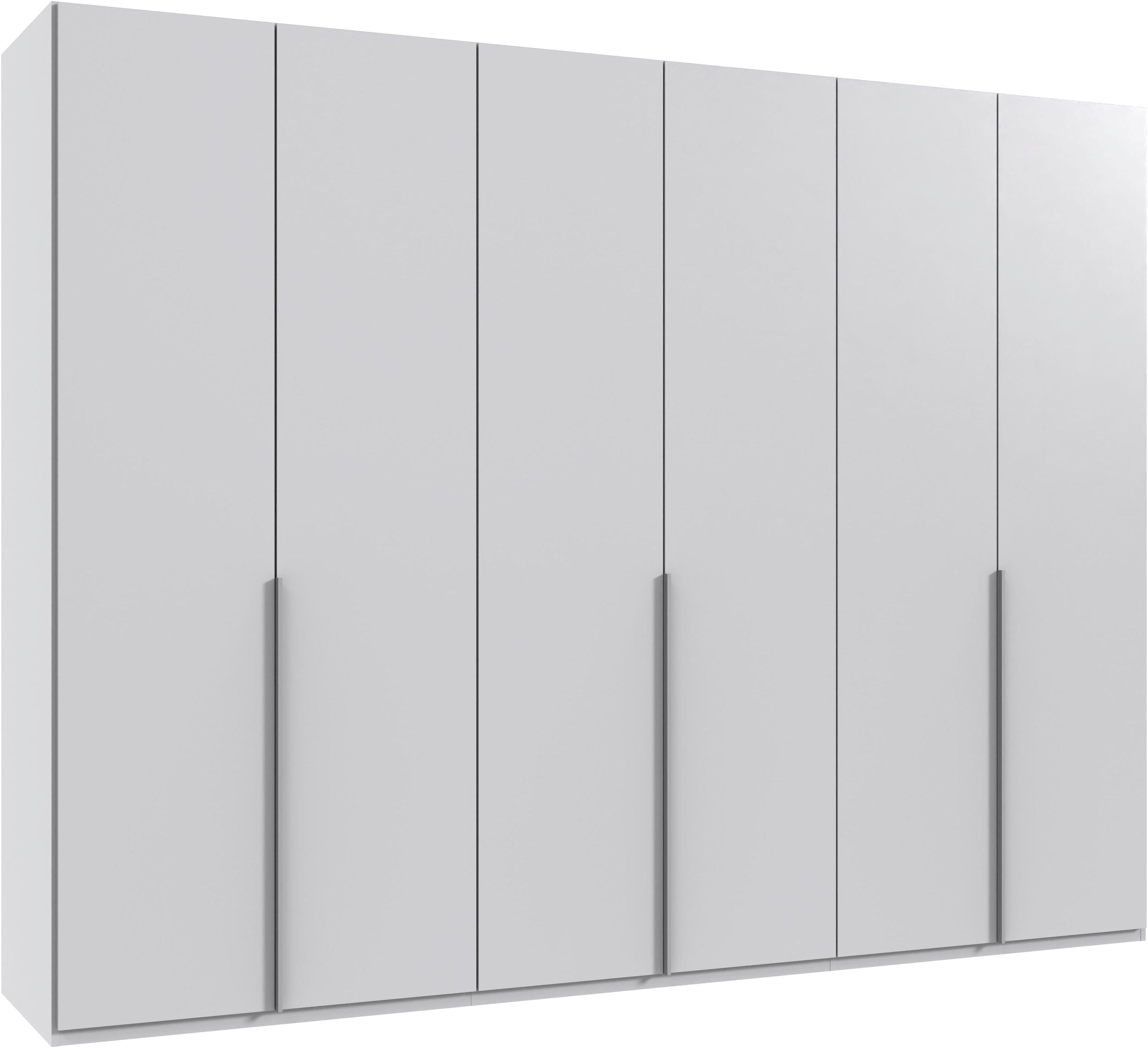 Wimex Kleiderschrank Mugano,in 5 Breiten,2 Höhen,2 Tiefen, viele Farben, Made in Germany (in Basic oder Premium Ausstattung) mit langen Griffen aus Metall, mit oder ohne Spiegel