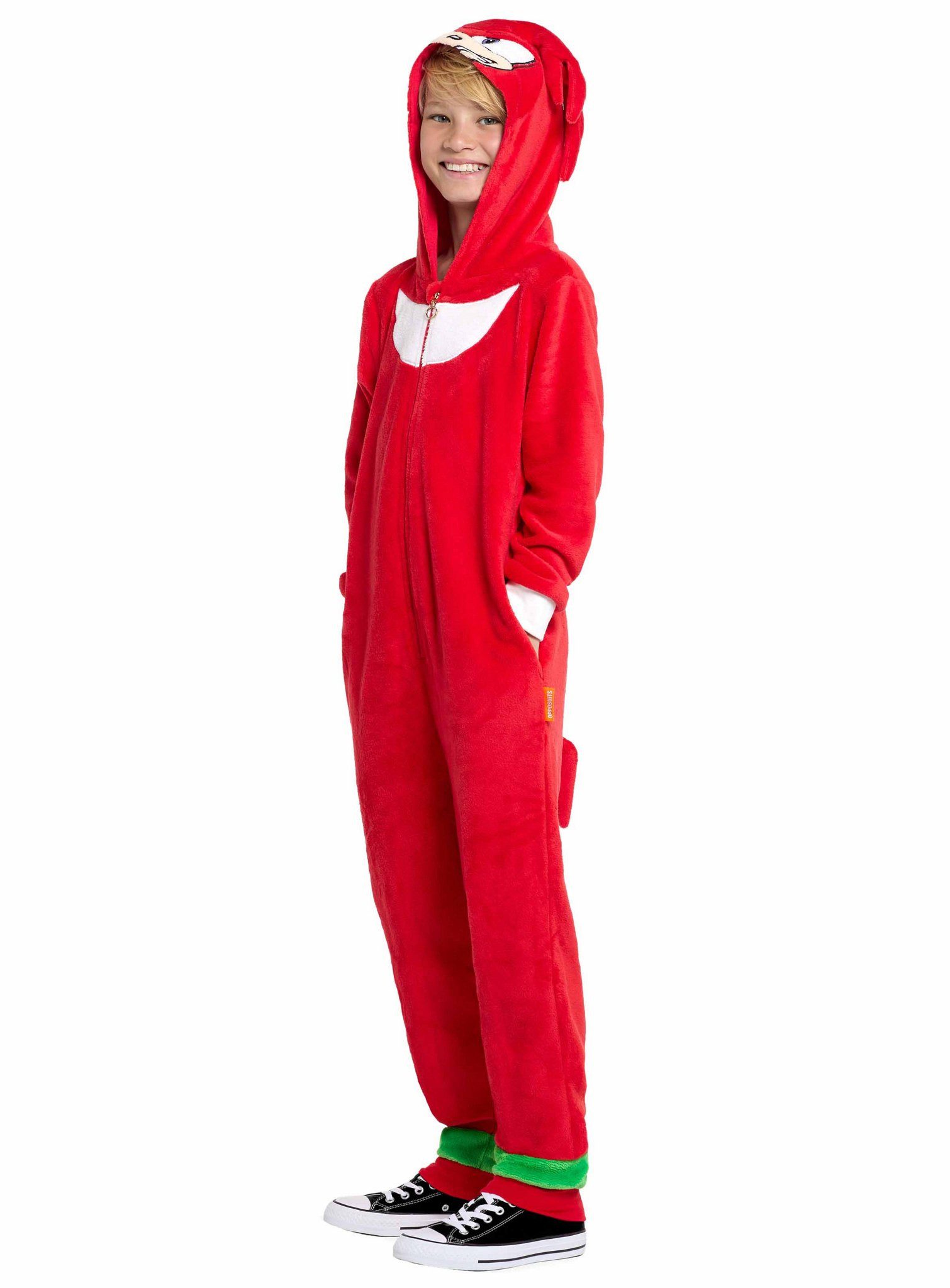 Kostüm Knuckles Onesie für Kinder