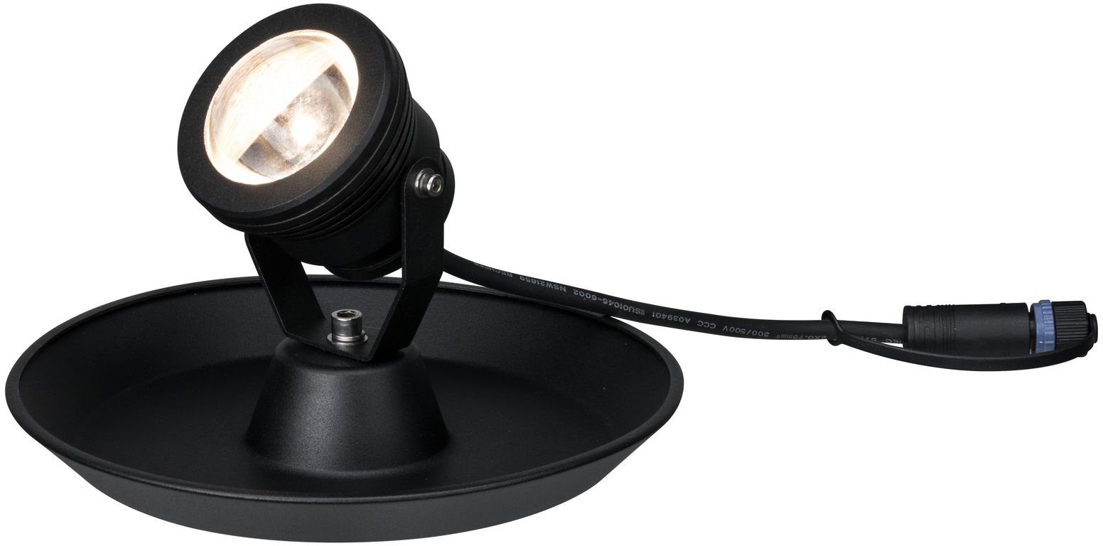 Paulmann LED Teichleuchte Shine, fest integriert, mit 2m & LED-Modul, LED & IP68 3000K Shine, Plug 24V Kabel Warmweiß, Plug