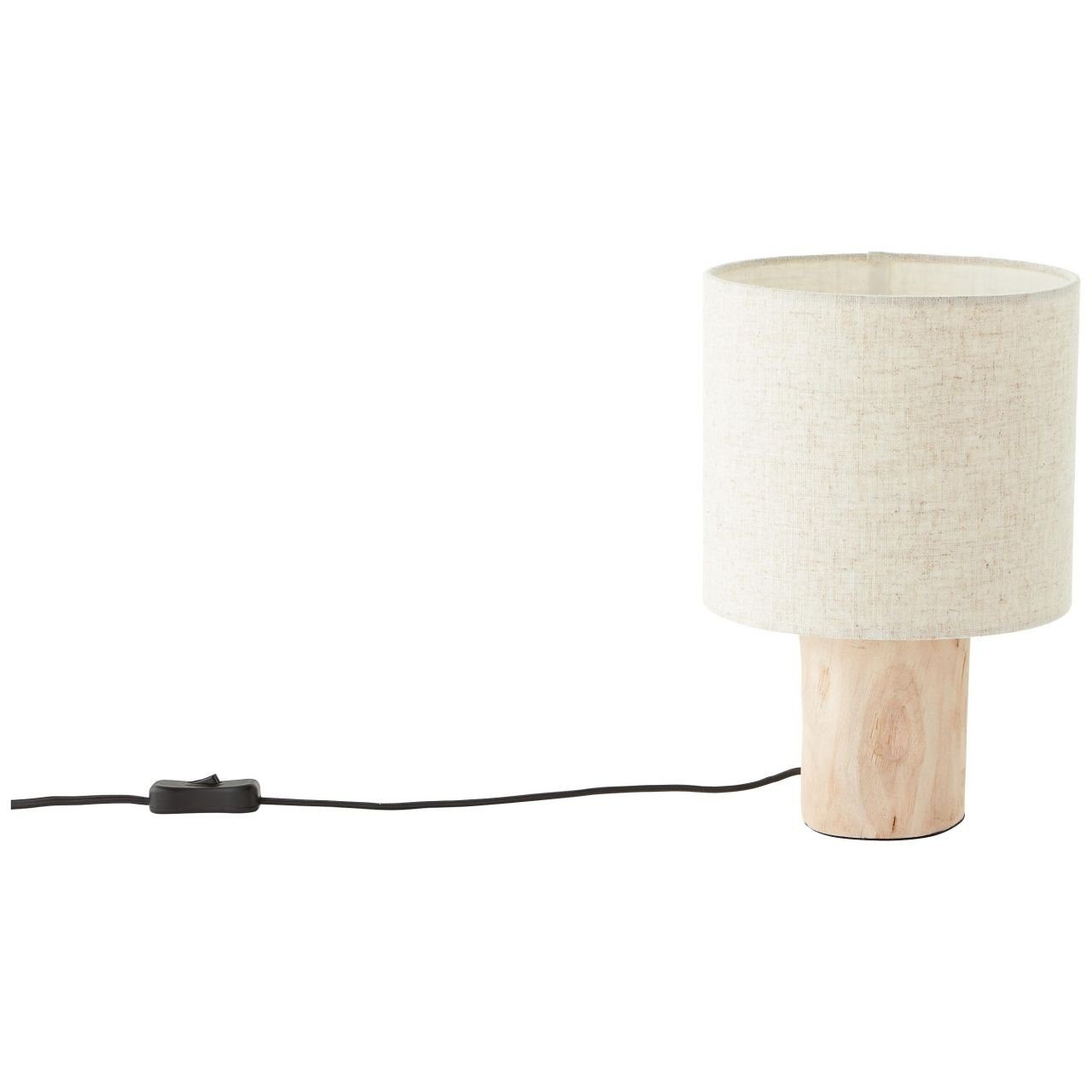 Brilliant Tischleuchte Pia, Lampe, A60, Holz Tischleuchte 1x E27, Pia 40W, aus natur, nachhaltiger