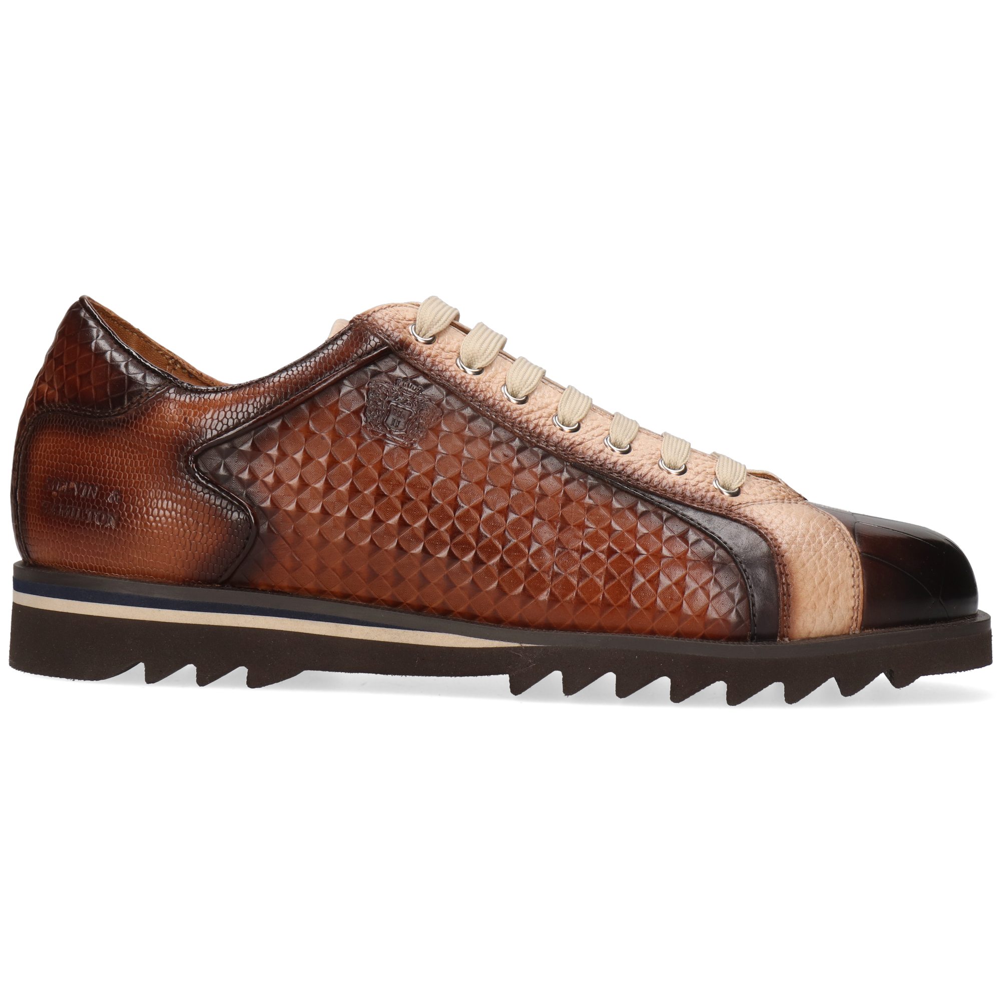 Melvin & Hamilton Hadrian 3 Leder-Sneakers für Herren Sneaker Flache Absätze, Echtes Leder, Herausnehmbare Innensohle