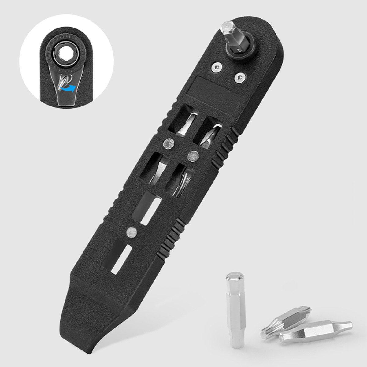 Wozinsky Multitool WZK-L2, (14-in-1 Multitool für Fahrradreparatur und Wartung), 14-in-1 Multitool mit Clip und Magneten für unterwegs