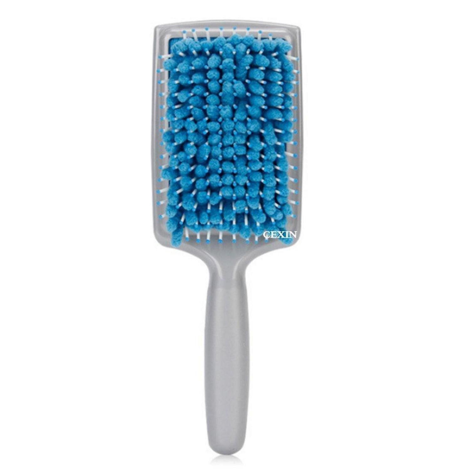 LuxusKollektion Haarbürste Haartrockentuch & Entwirrbürste 2in1, Mikrofaser