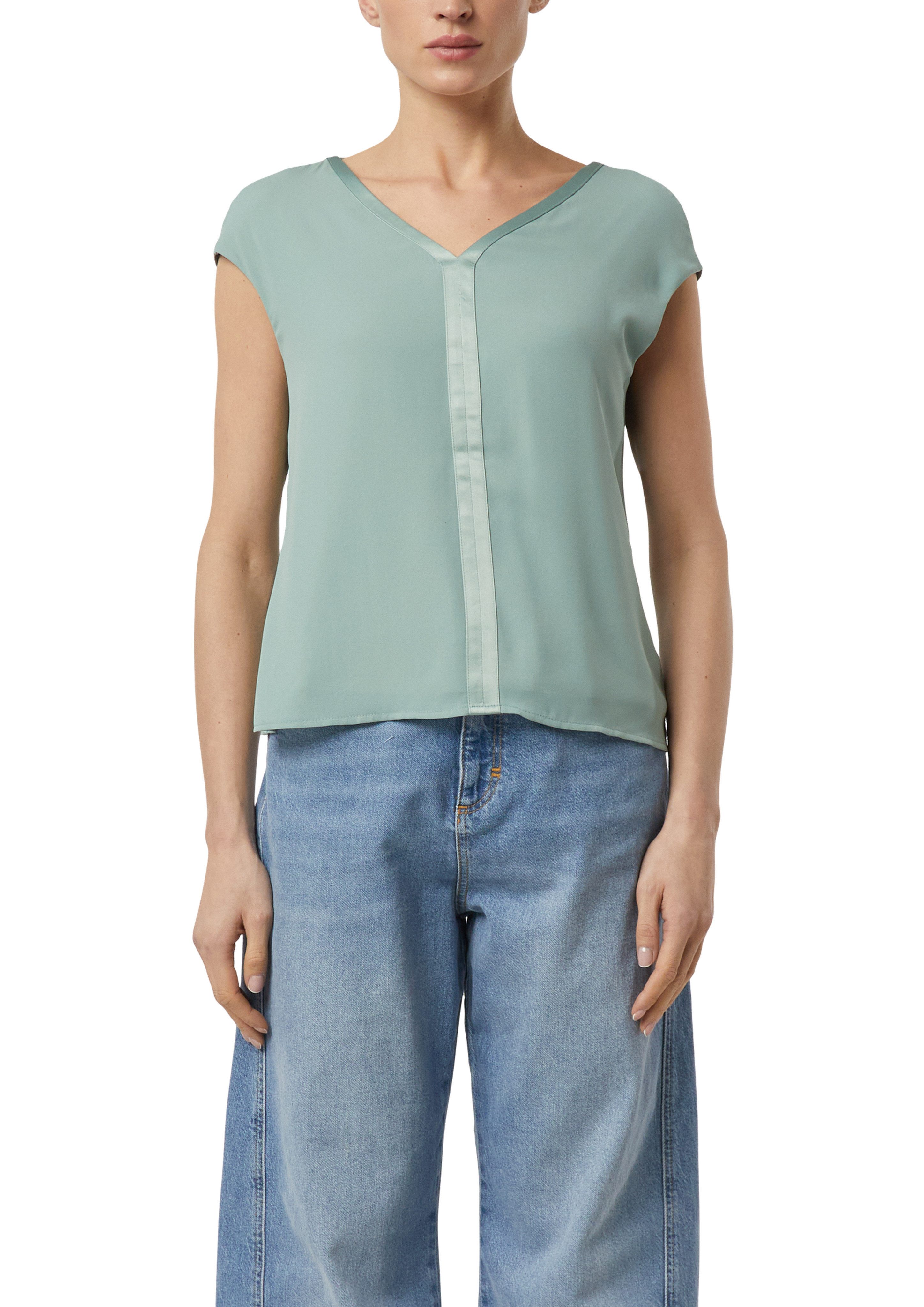 comma Kurzarmshirt mit Viskose