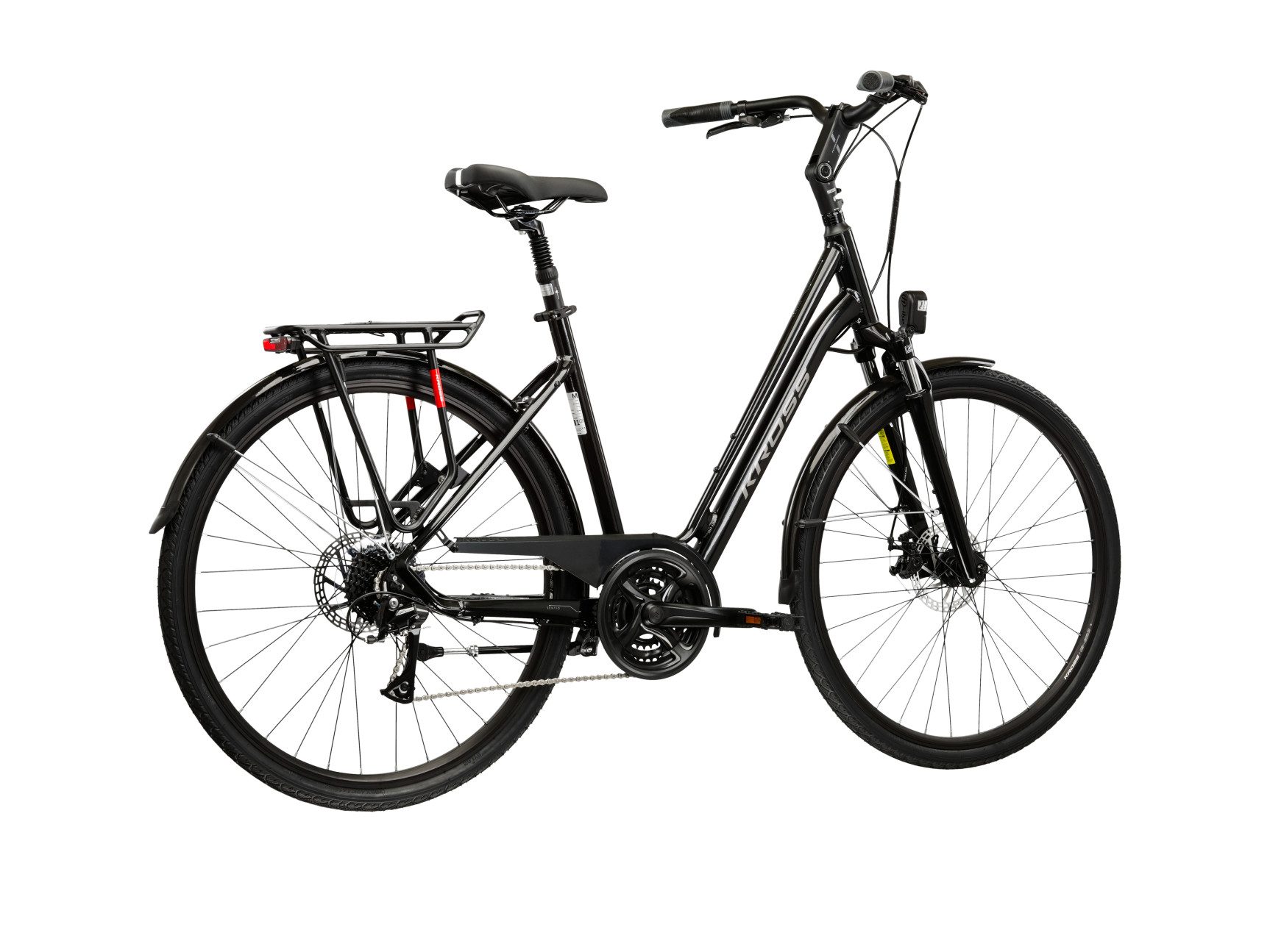 Kross Cityrad Sentio 3.0 schwarz, 24 Gang Shimano ACERA M3020 Schaltwerk, Kettenschaltung