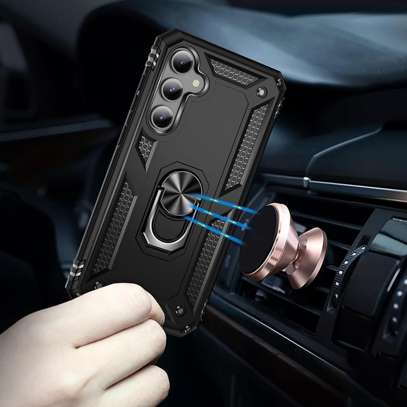 CoolGadget Handyhülle Armor Shield Case für Samsung Galaxy S26+ 6,7 Zoll, Outdoor Cover mit Magnet Ringhalterung Hülle für Samsung S26 Plus – Bild 4 von 5