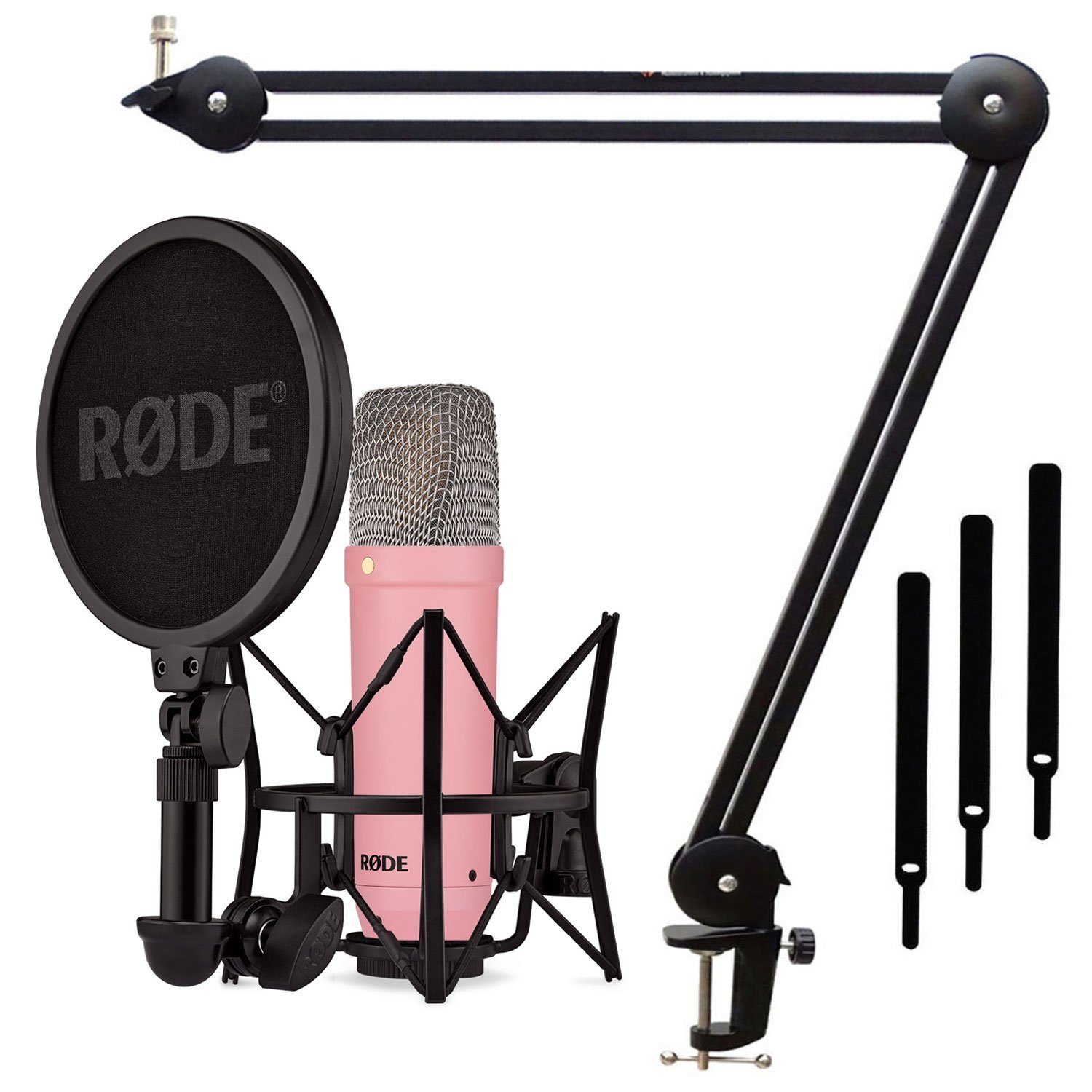 Mikrofon Rode NT1 Signature Pink Mikrofon mit Gelenkarm