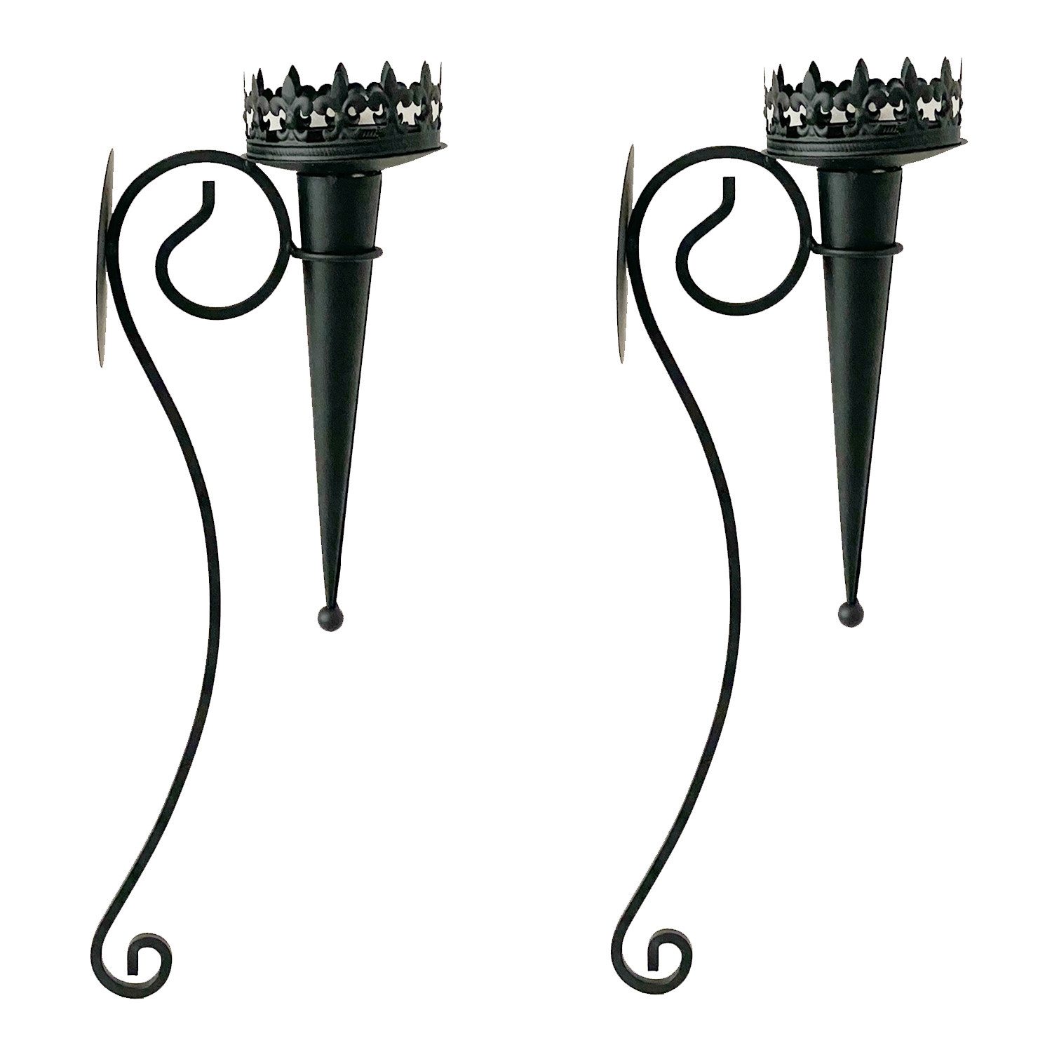 Mojawo Laterne 2 x Wandkerzenhalter Wandleuchter Kerzenleuchter Stumpenkerz günstig online kaufen