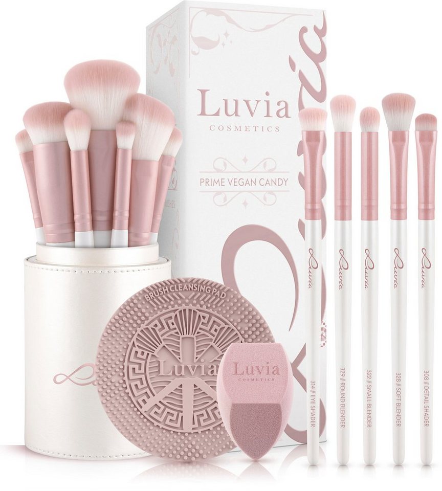Luvia Cosmetics Kosmetikpinsel-Set Prime Vegan Candy Bundle, 2 tlg.,  Veganes Make-up Pinselset