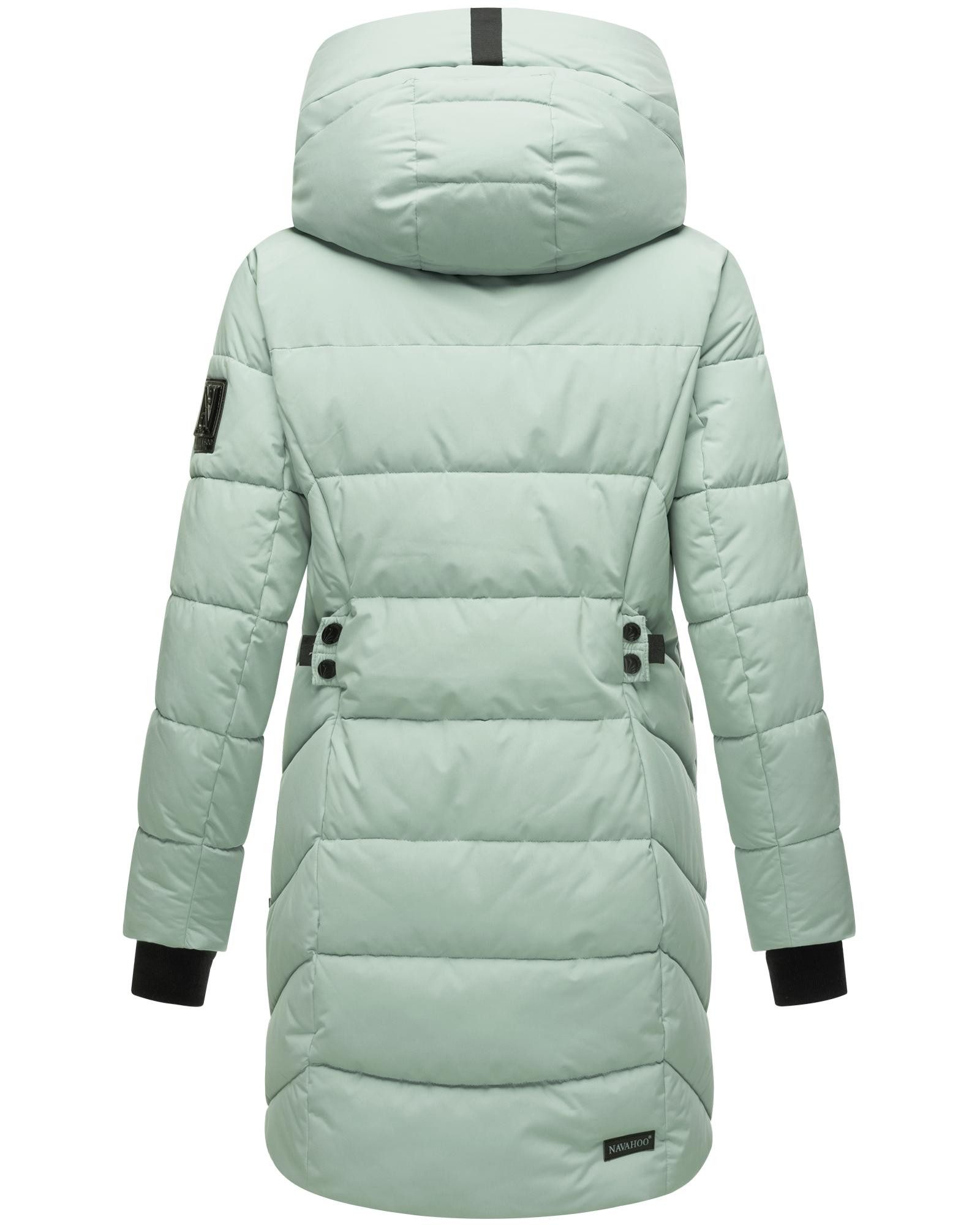 Navahoo Steppmantel Knutschilein Stylischer Damenmantel mit abnehmbarem Fleece-Kragen