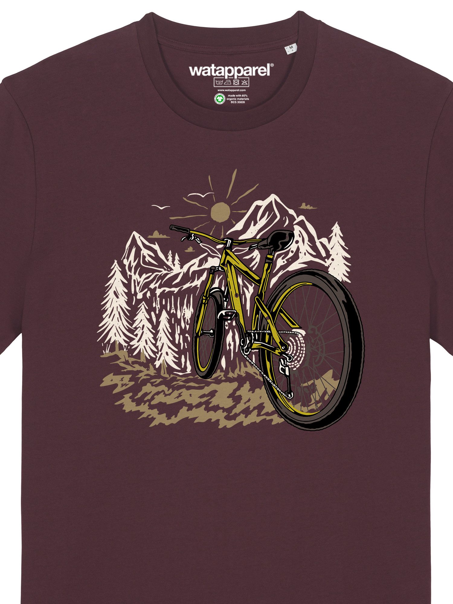 wat? Apparel T-Shirt Mountainbike und Berge