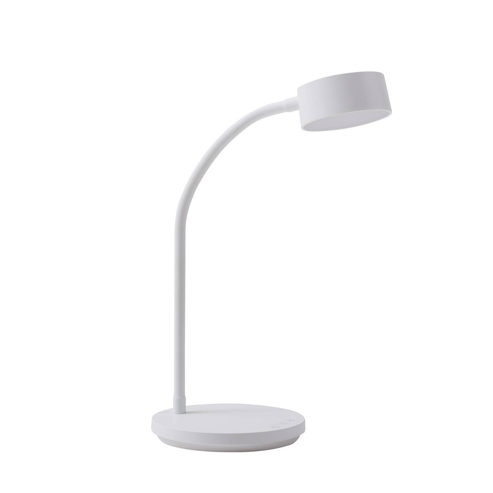 Lindby Schreibtischlampe Maori, LED, Metall, Weiß Farbwechsel warmweiß / tageslicht IP20, 1 x 3,1 W LED, Farbwechsel warmweiß / tageslicht