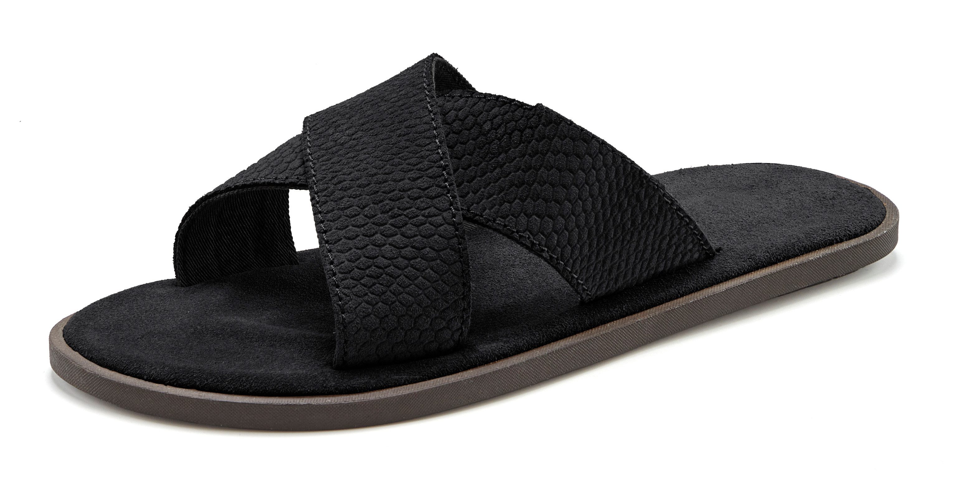 Beachtime Sommerschuhe, offener Schuh, Sandale Pantolette NEU aus weichem Leder mit leichter Sohle